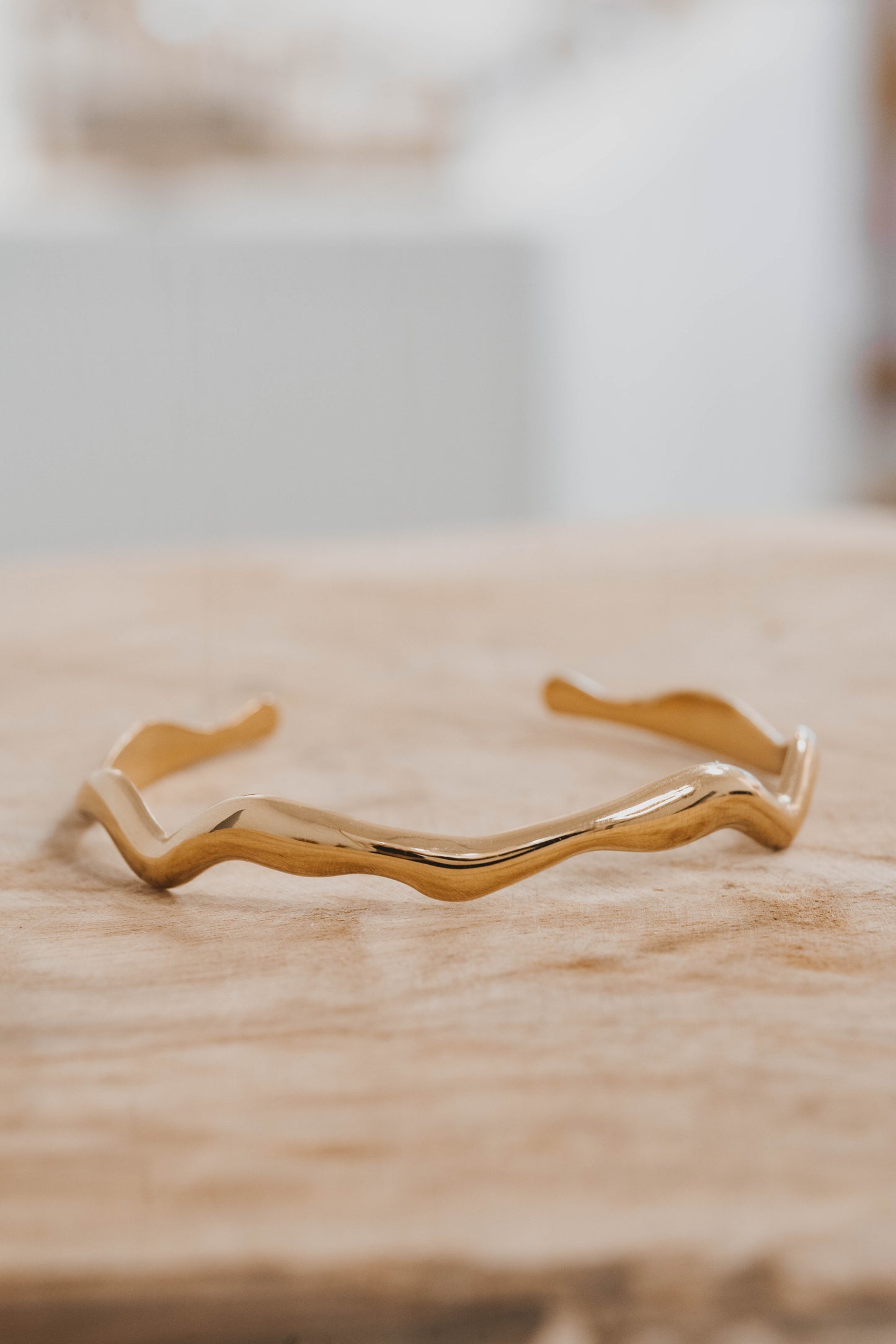 Shangaï | Bracelet/jonc en acier inoxydable | Doré