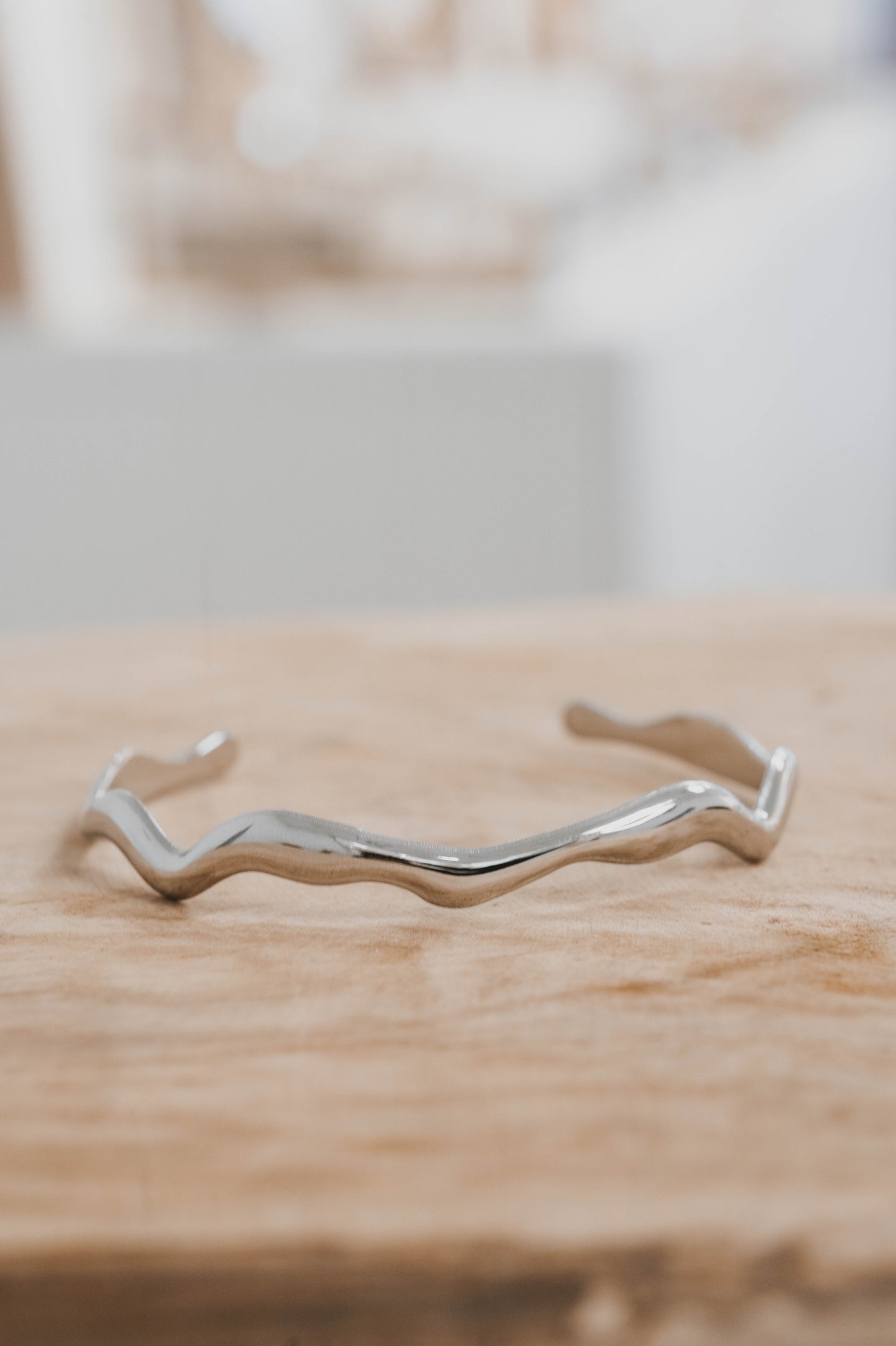 Shangaï | Bracelet/jonc en acier inoxydable | Argenté