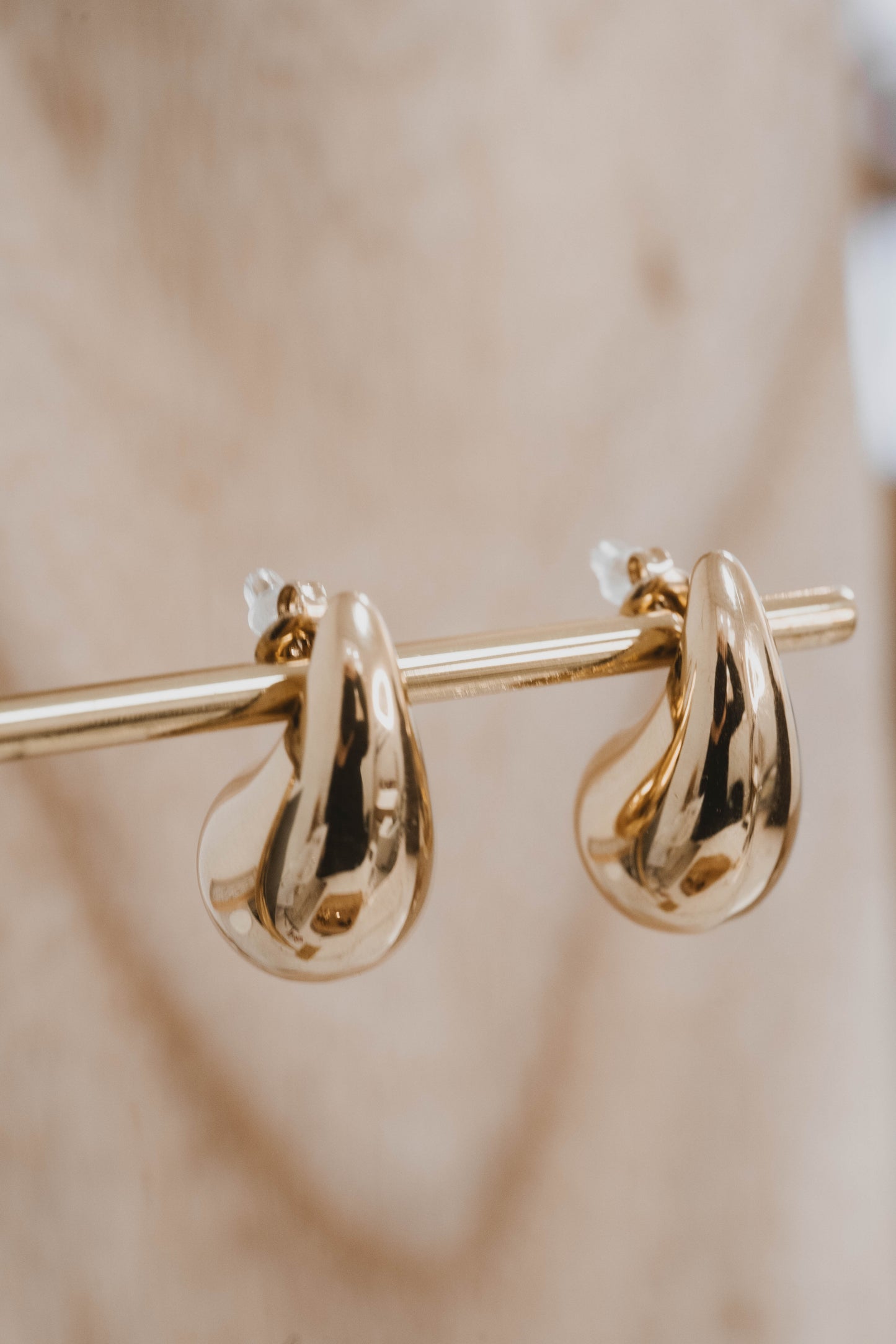 Mini Sarlat | Boucles d'oreilles en acier inoxydable | Doré