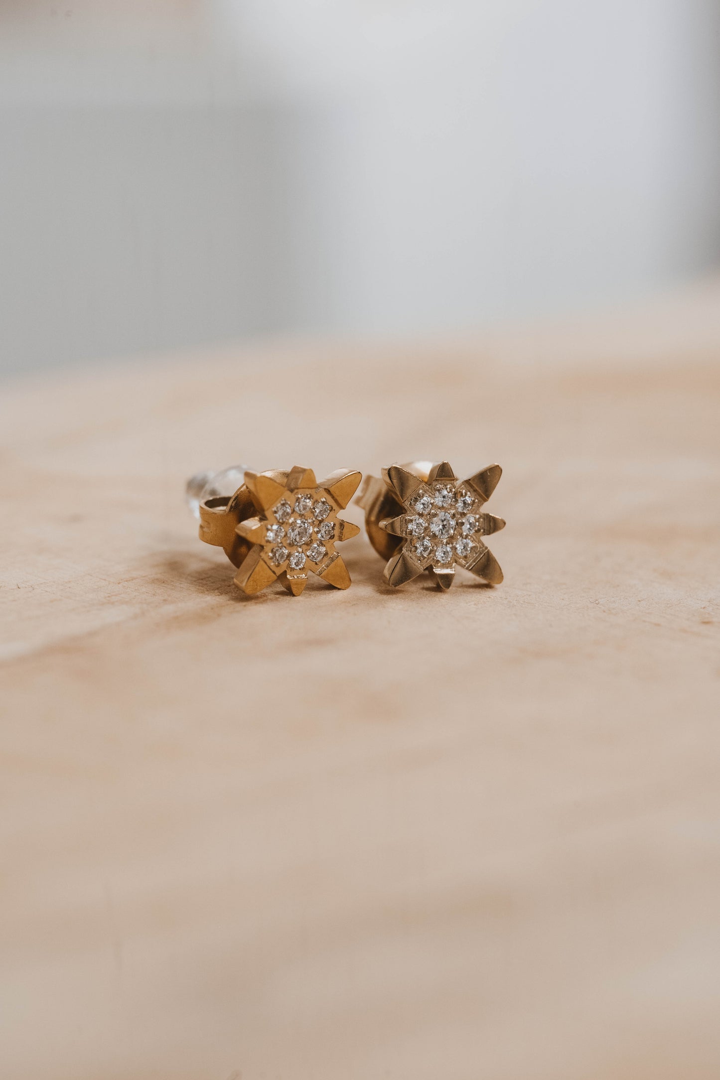 Anvers | Boucles d'oreilles/puces en acier inoxydable | Doré