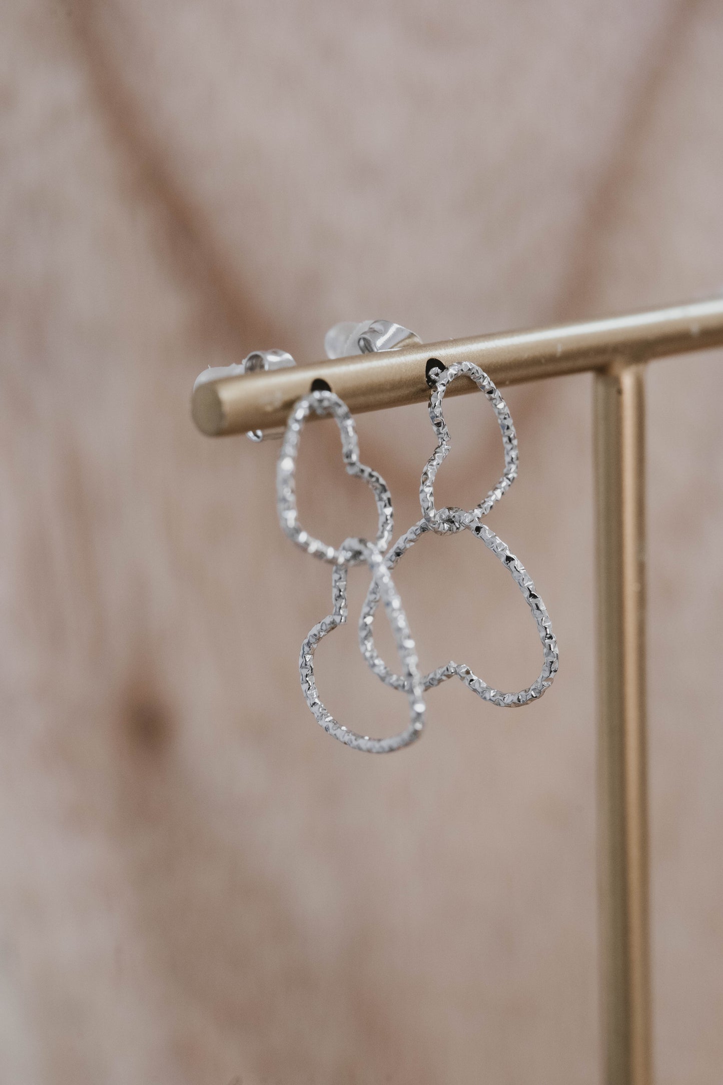 Murano | Boucles d'oreilles en acier inoxydable | Argenté