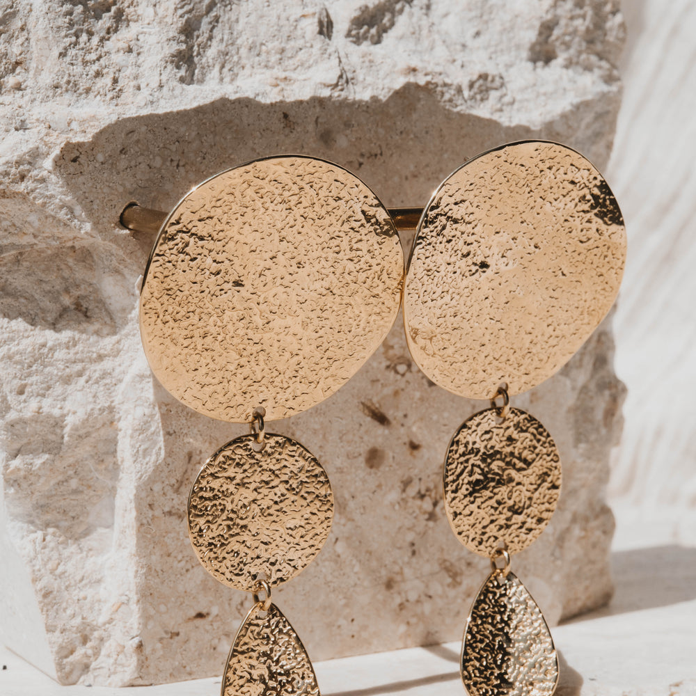 Las Vegas | Boucles d'oreilles en acier inoxydable | Doré
