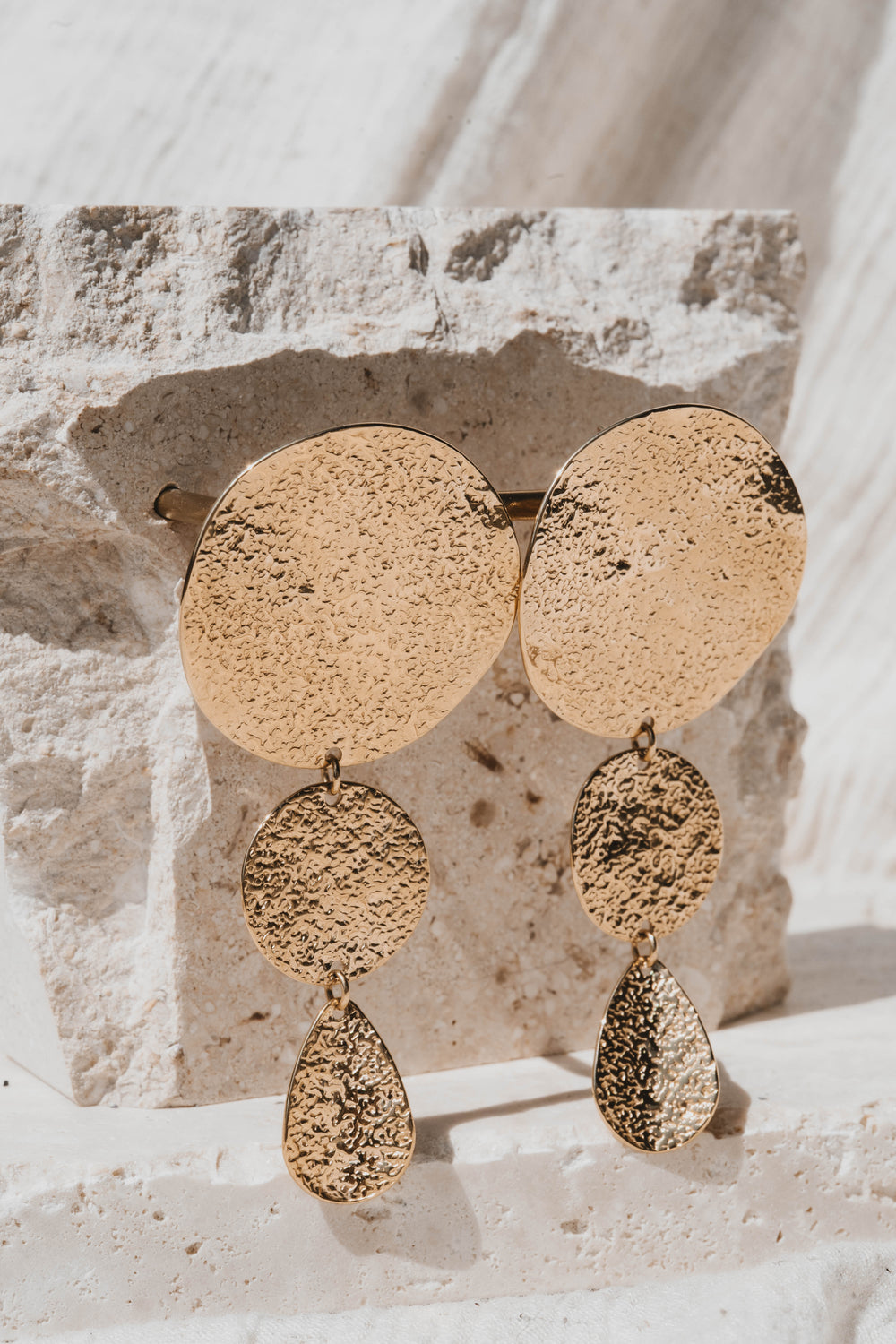 Las Vegas | Boucles d'oreilles en acier inoxydable | Doré