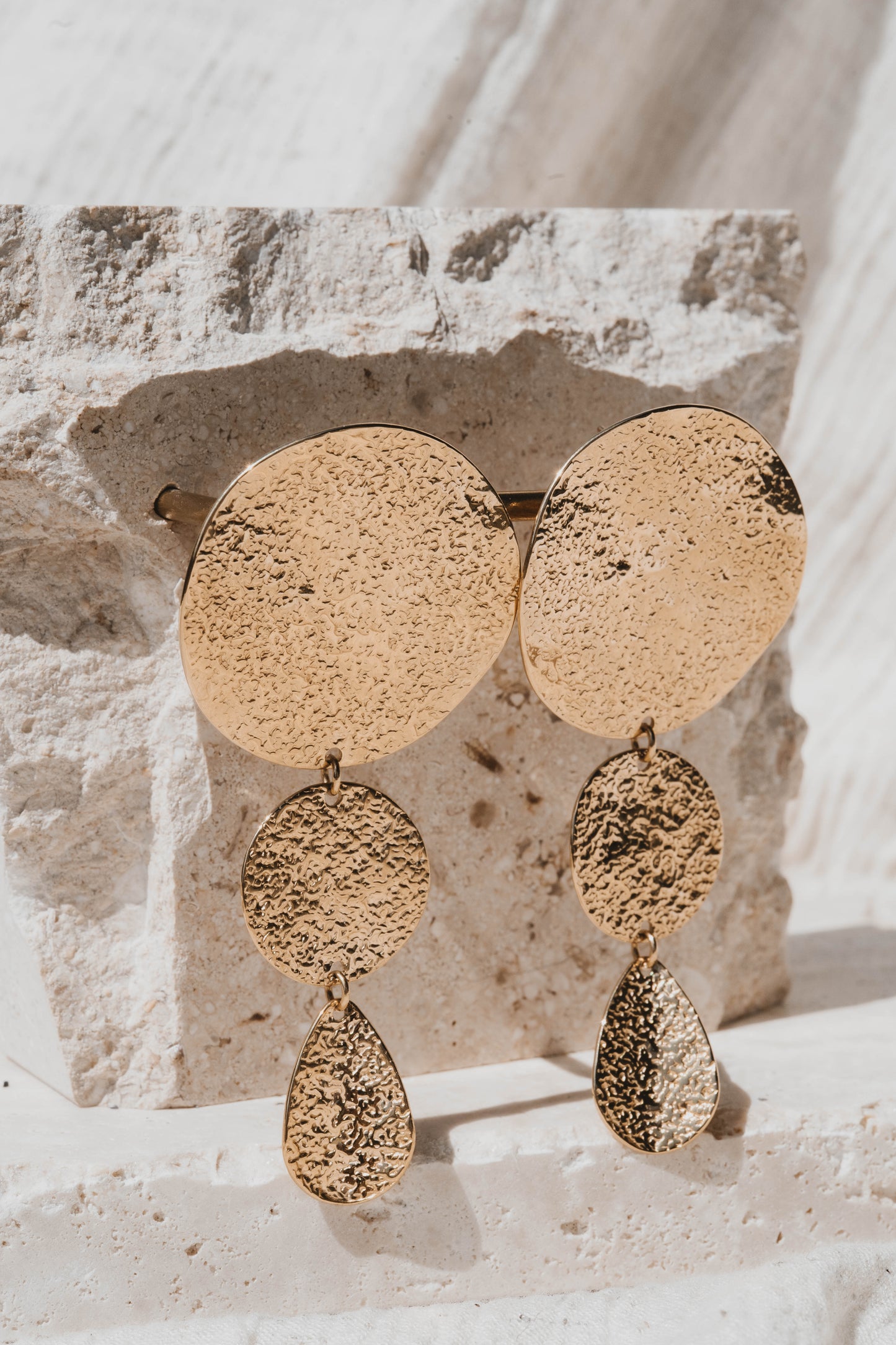 Las Vegas | Boucles d'oreilles en acier inoxydable | Doré