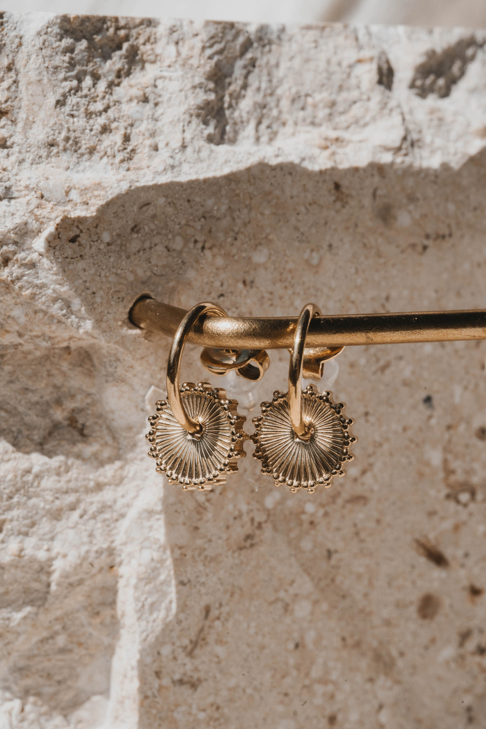 Miami | Boucles d'oreilles / Créoles en acier inoxydable | Doré