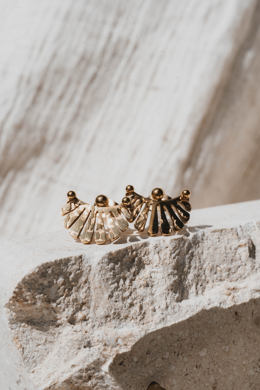 Bogota | Boucles d'oreilles / puces en acier inoxydable | Doré