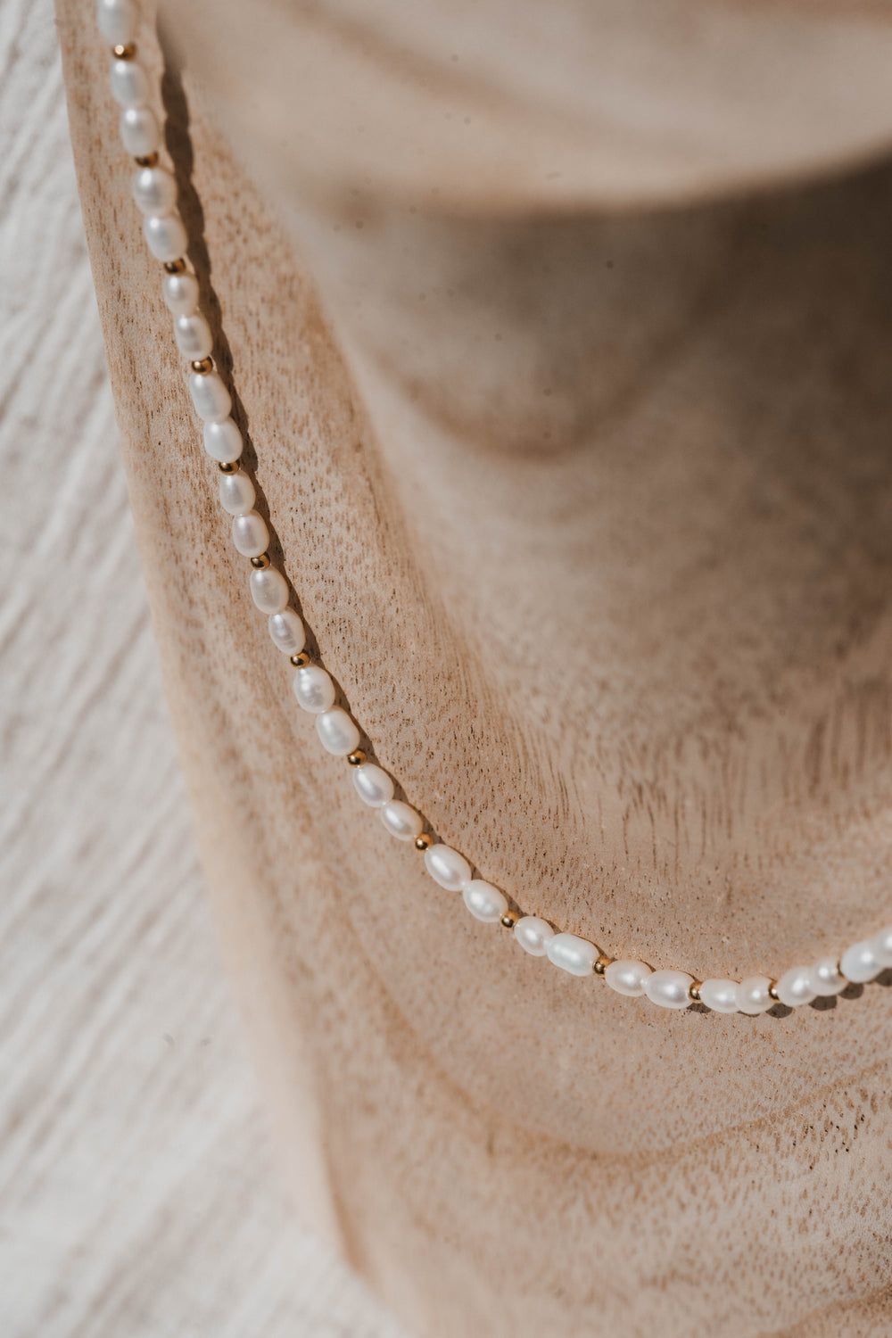 Milwaukee | Collier en acier inoxydable et pierres naturelles | Perles de culture | Doré