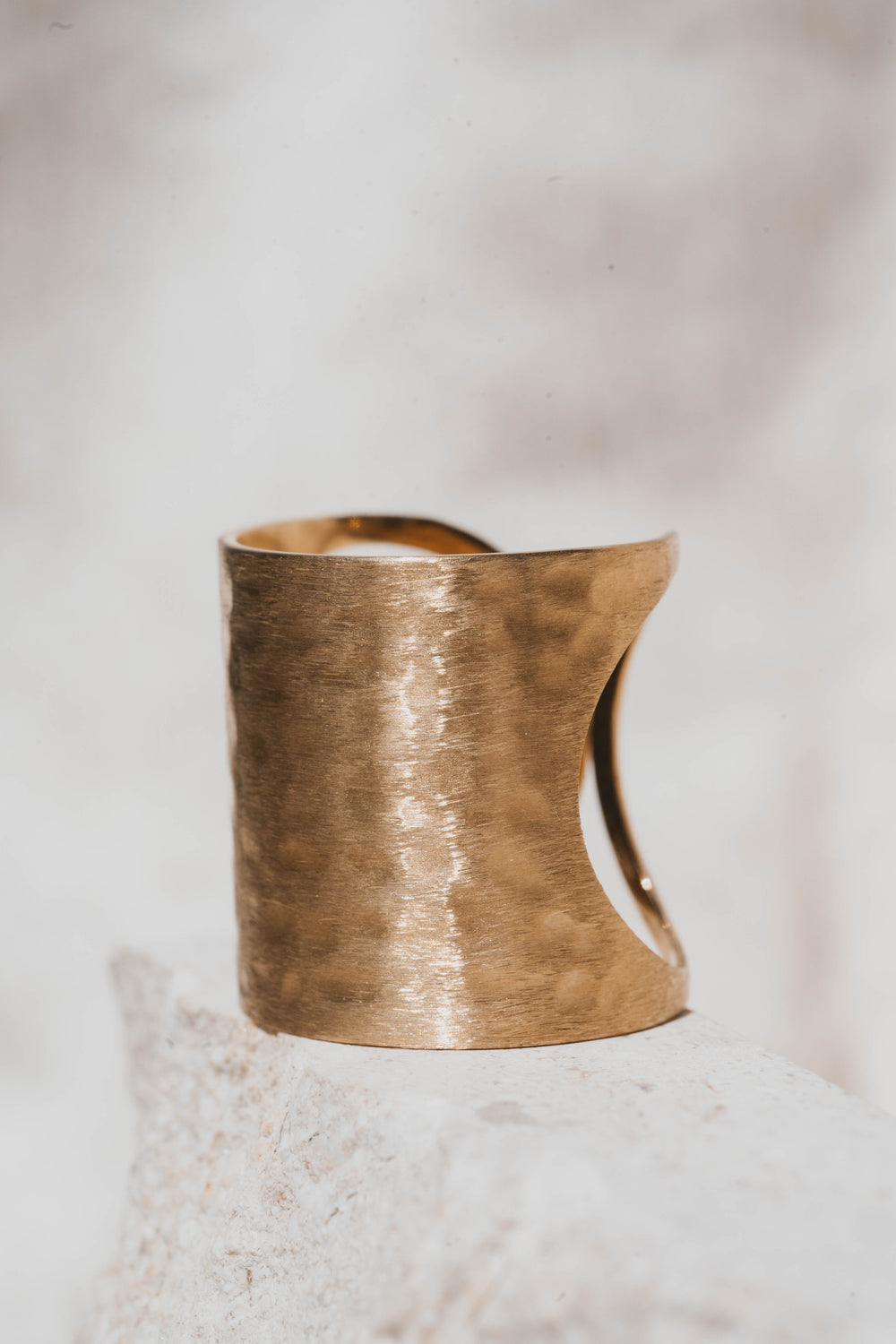 Patmos | Bague en acier inoxydable | Doré