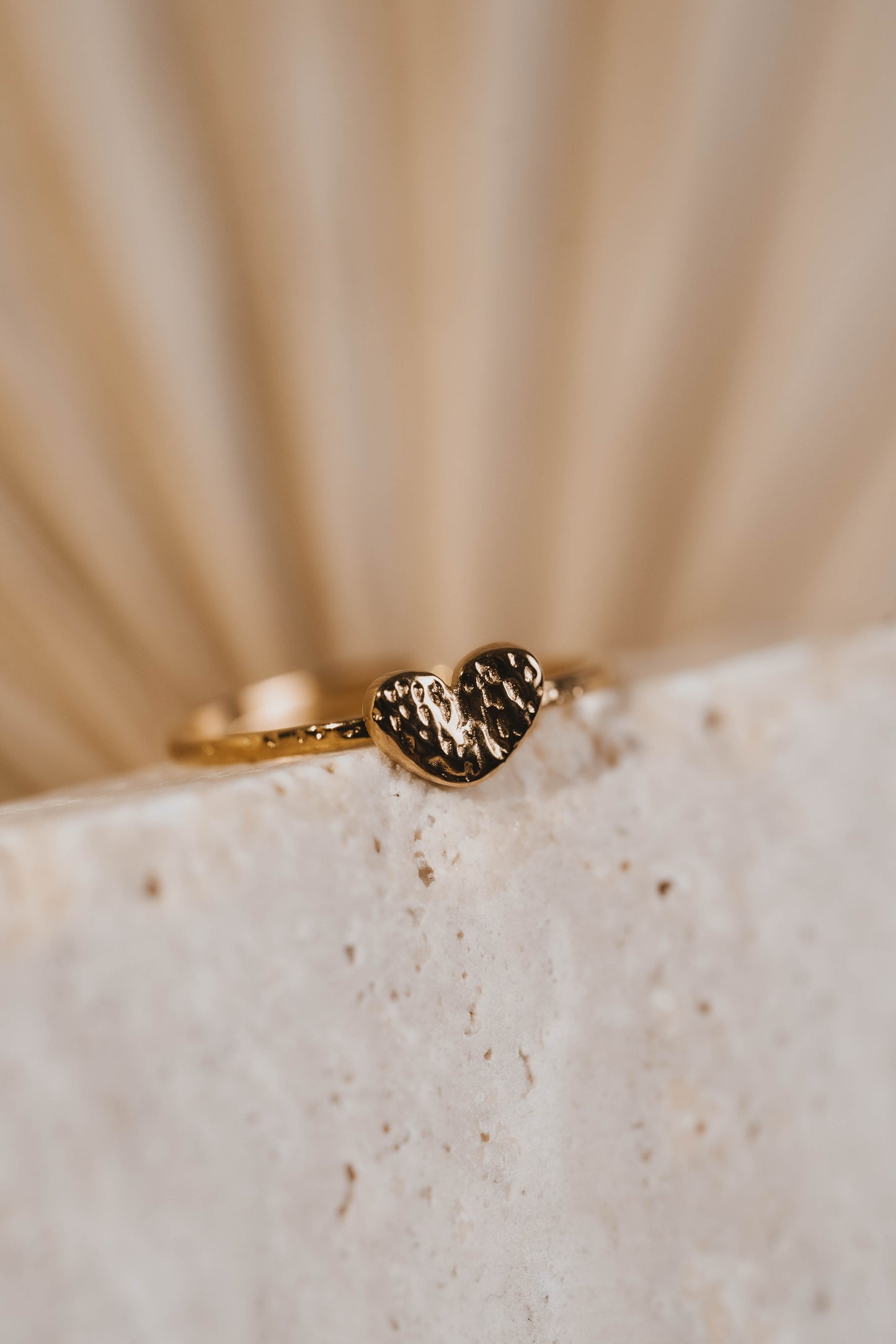 Fira | Bague en acier inoxydable | Doré
