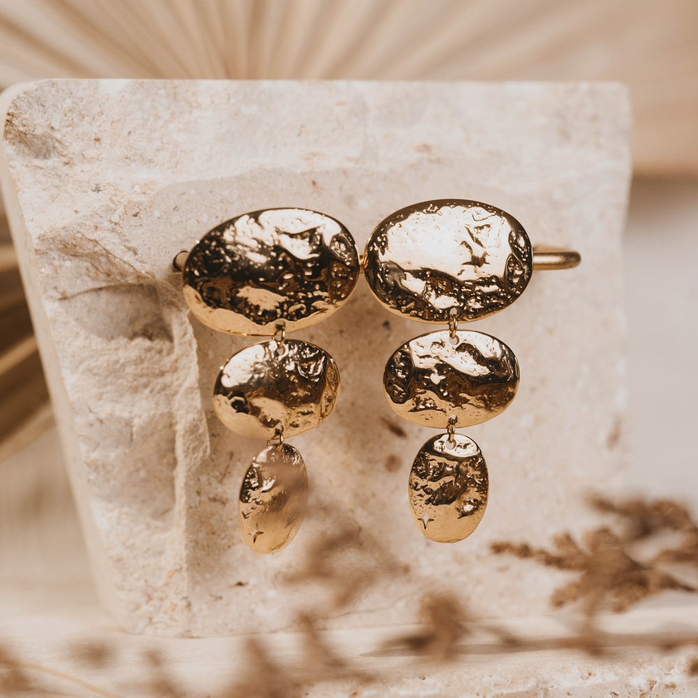Malé | Boucles d'oreilles en acier inoxydable | Doré