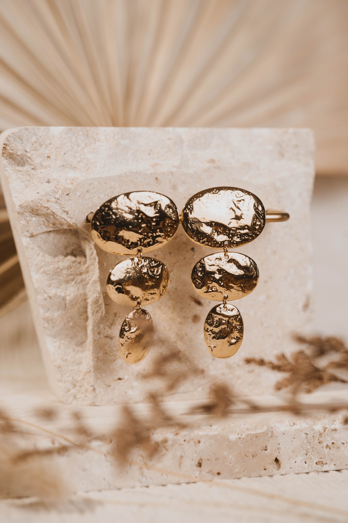 Malé | Boucles d'oreilles en acier inoxydable | Doré