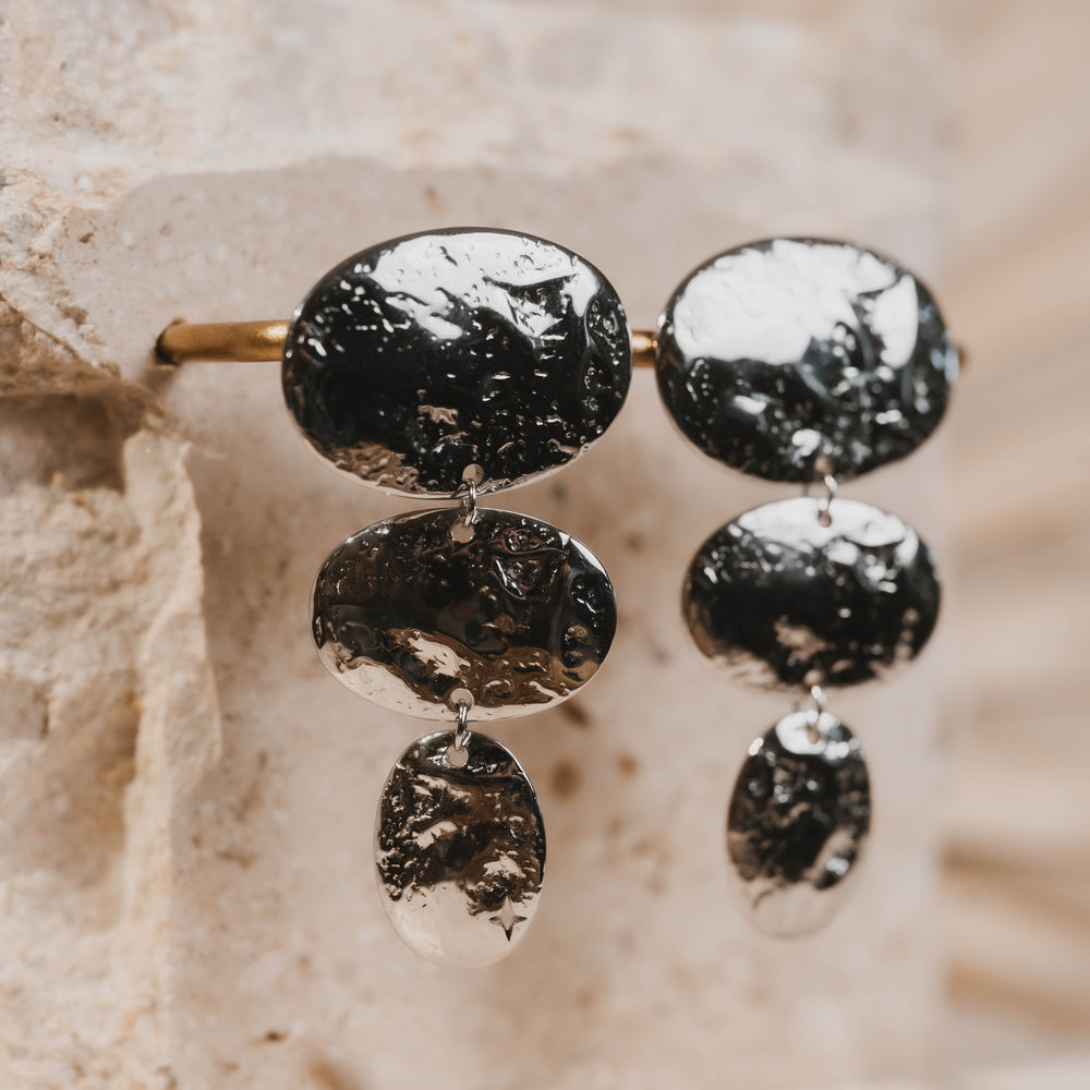Malé | Boucles d'oreilles en acier inoxydable | Argenté