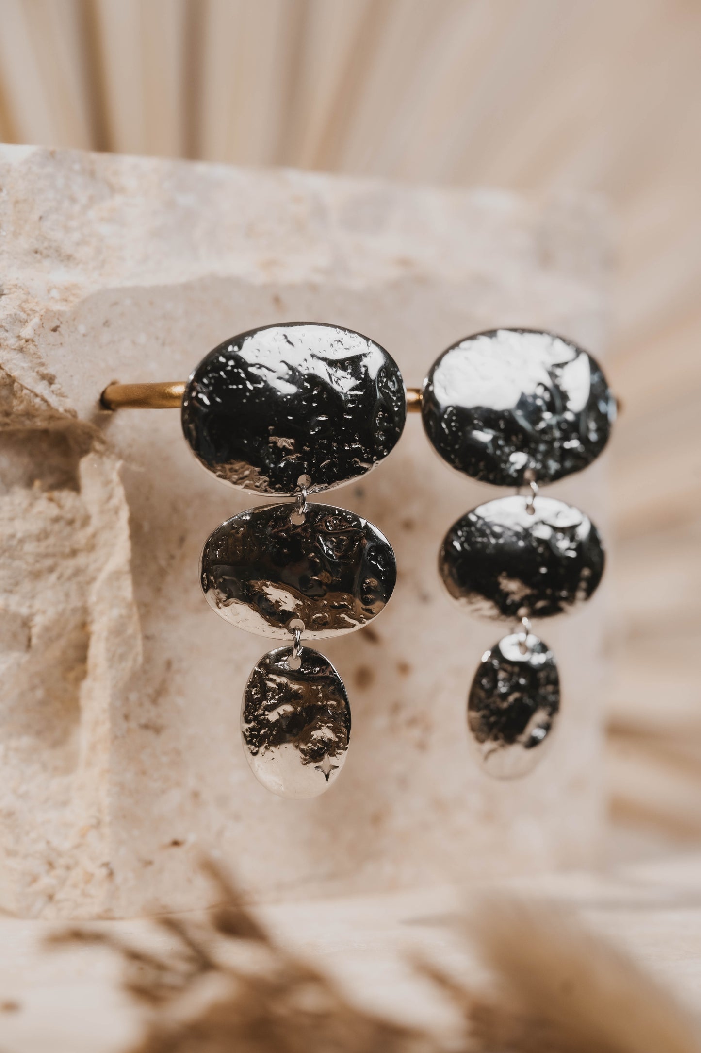Malé | Boucles d'oreilles en acier inoxydable | Argenté