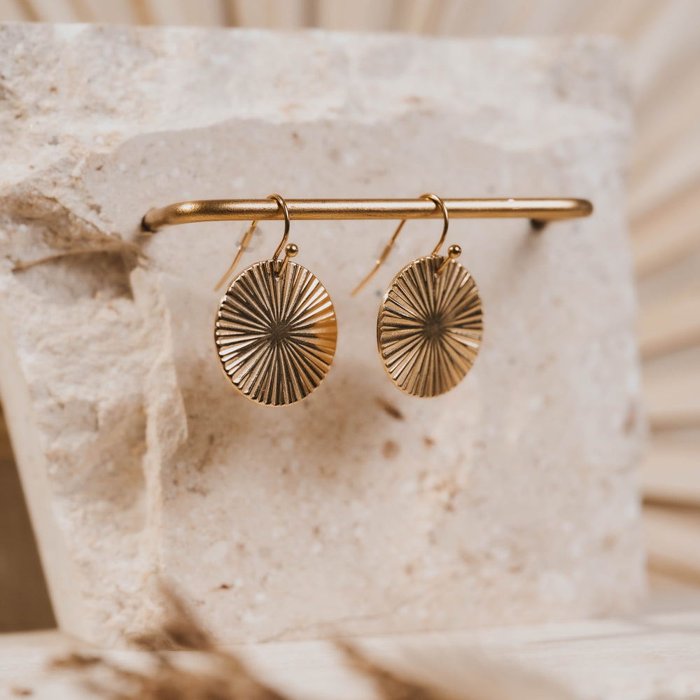 Formentera | Boucles d'oreilles en acier inoxydable | Doré