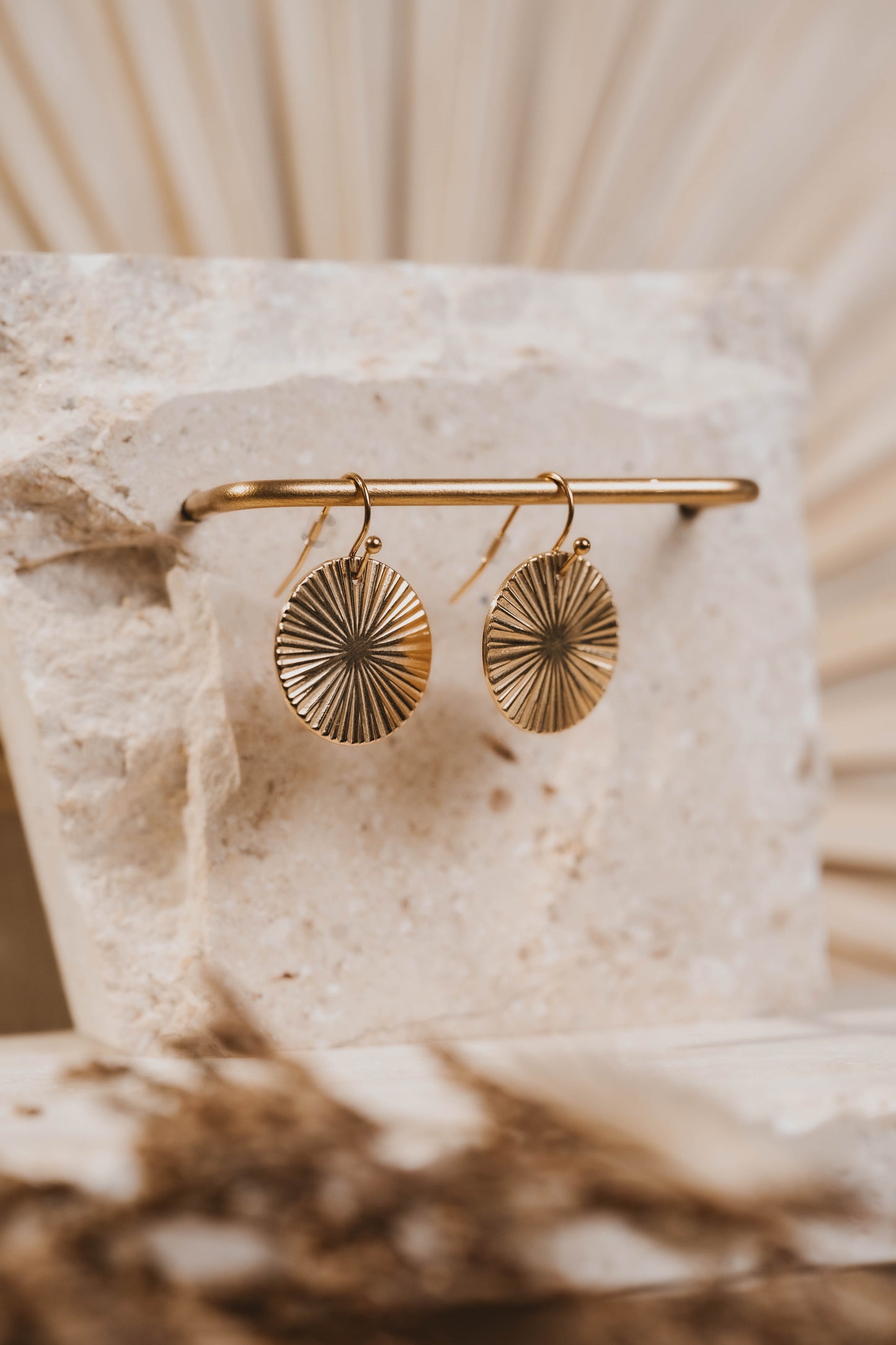 Formentera | Boucles d'oreilles en acier inoxydable | Doré