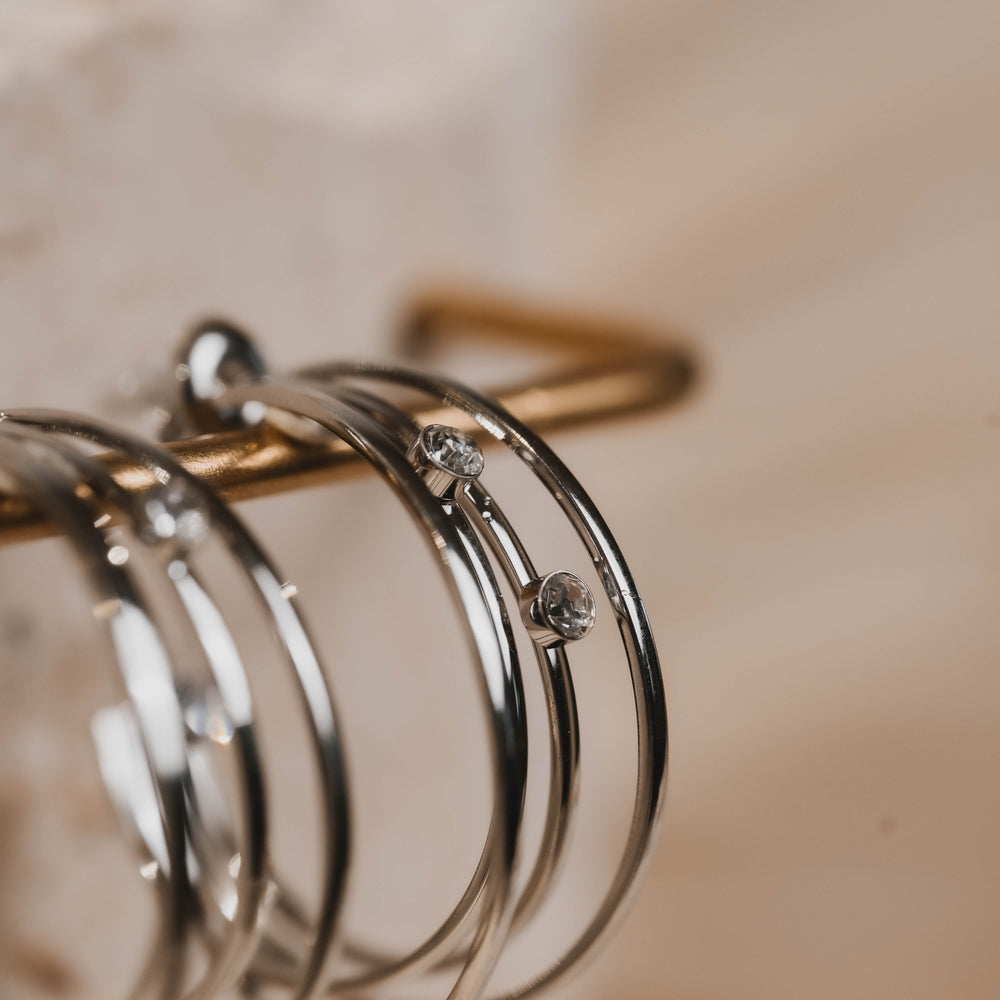 
                      
                        Lausanne | Boucles d'oreilles / créoles en acier inoxydable | Argenté
                      
                    