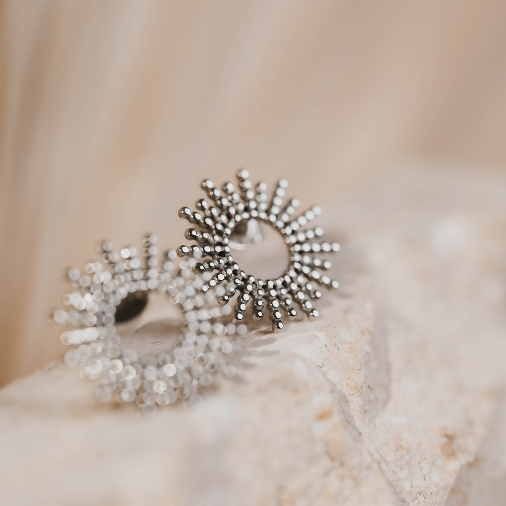 
                      
                        Hélios | Boucles d'oreilles/puces en acier inoxydable | Argenté
                      
                    