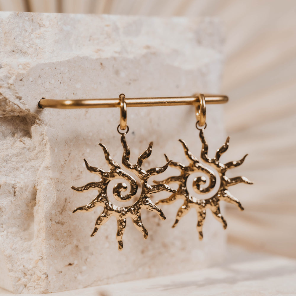 Manacor | Boucles d'oreilles en acier inoxydable | Doré