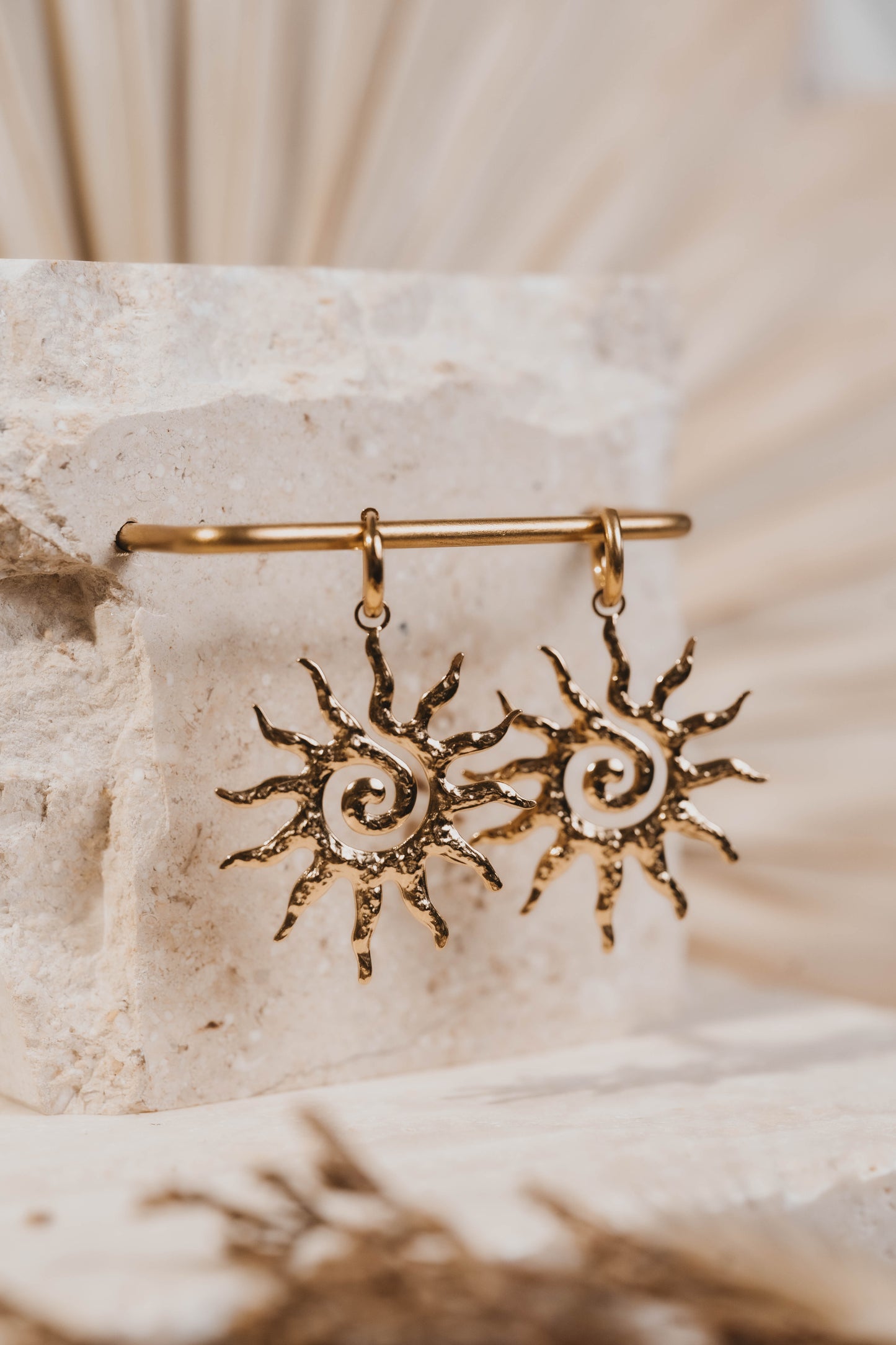 Manacor | Boucles d'oreilles en acier inoxydable | Doré