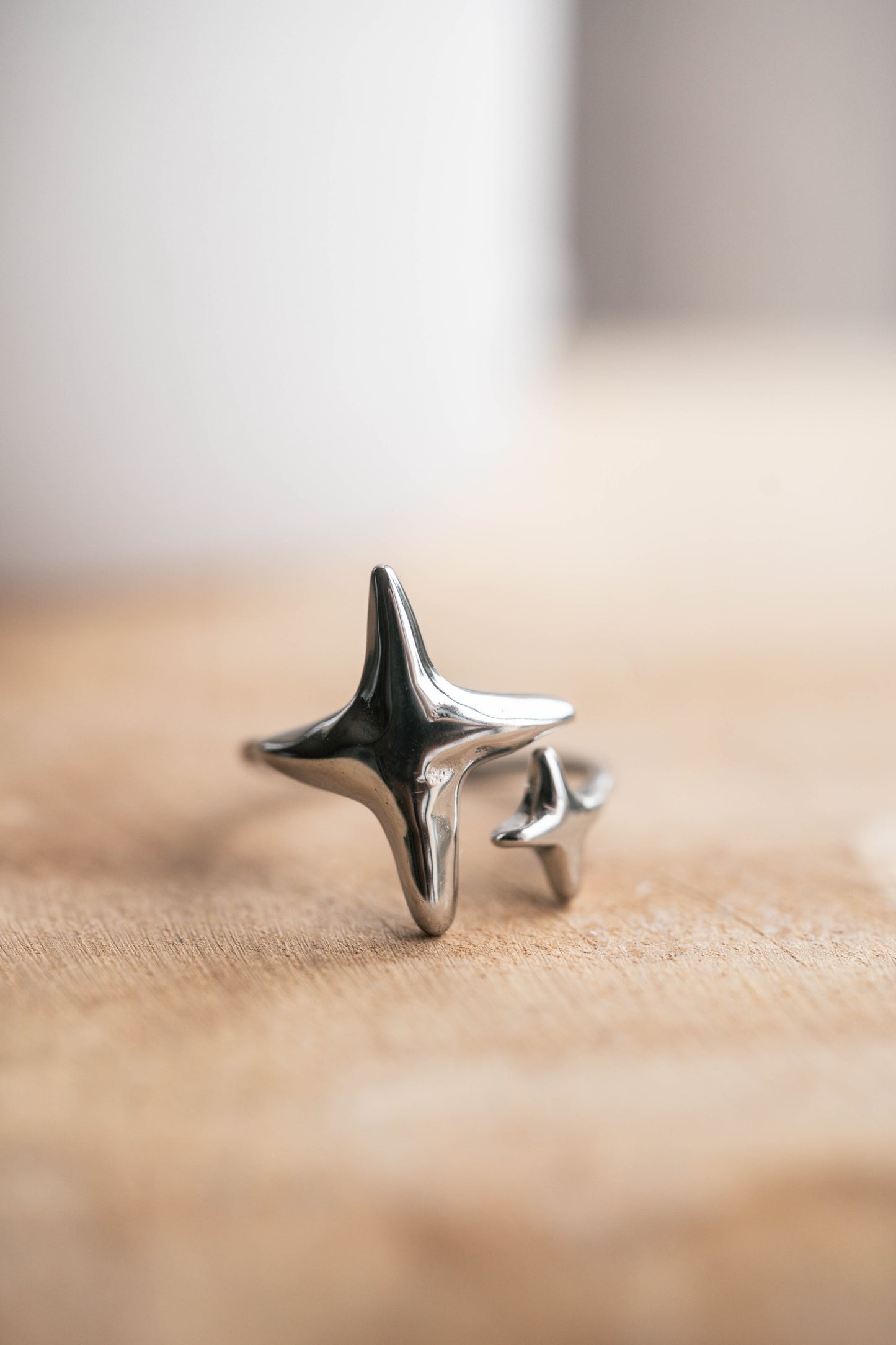 Sirius | Bague en acier inoxydable | Argenté