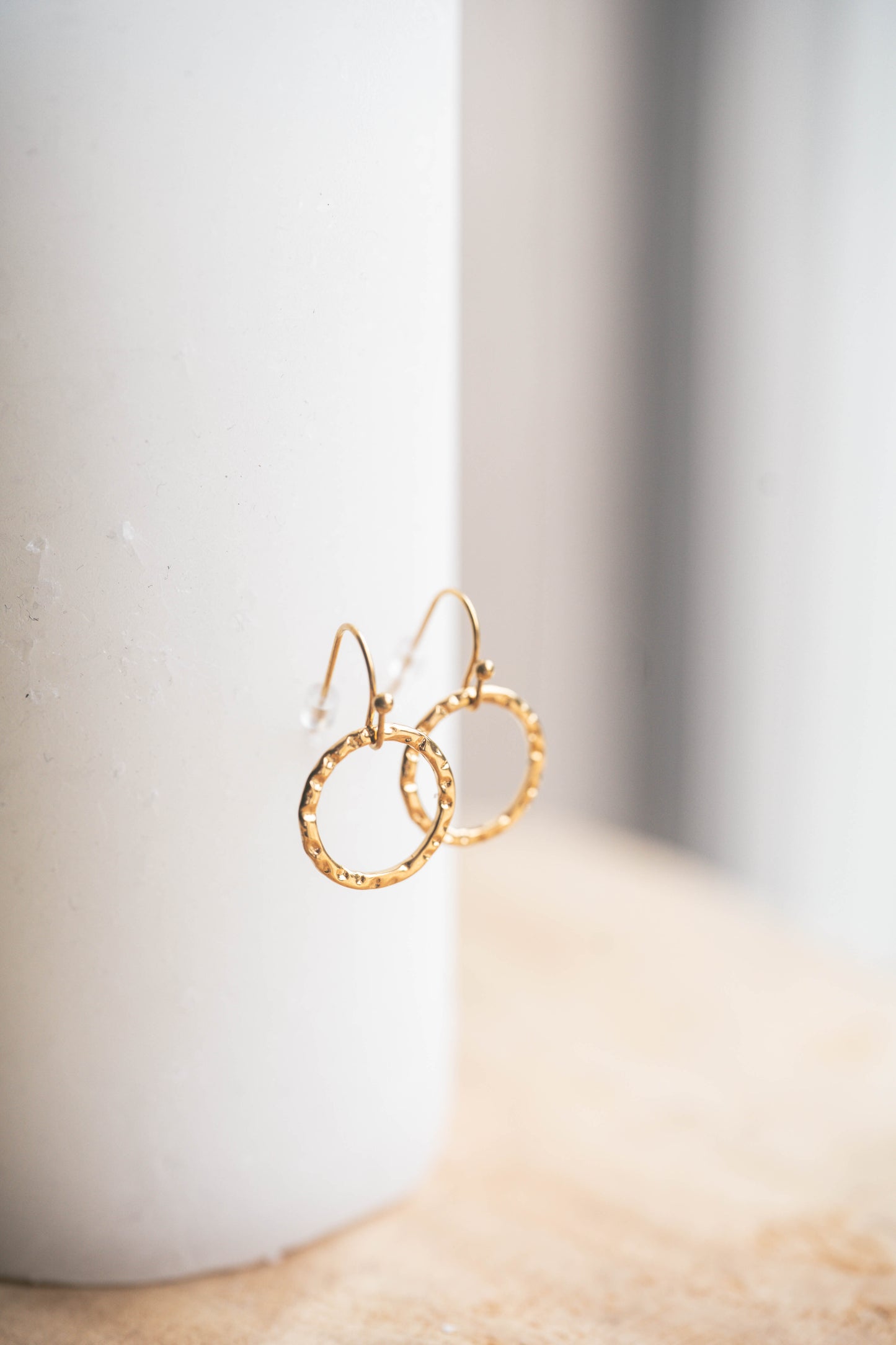 Grenade | Boucles d'oreilles en acier inoxydable | Doré