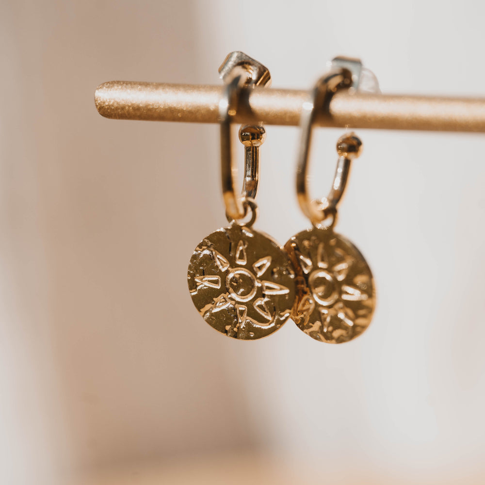 Skye | Boucles d'oreilles en acier inoxydable | Doré