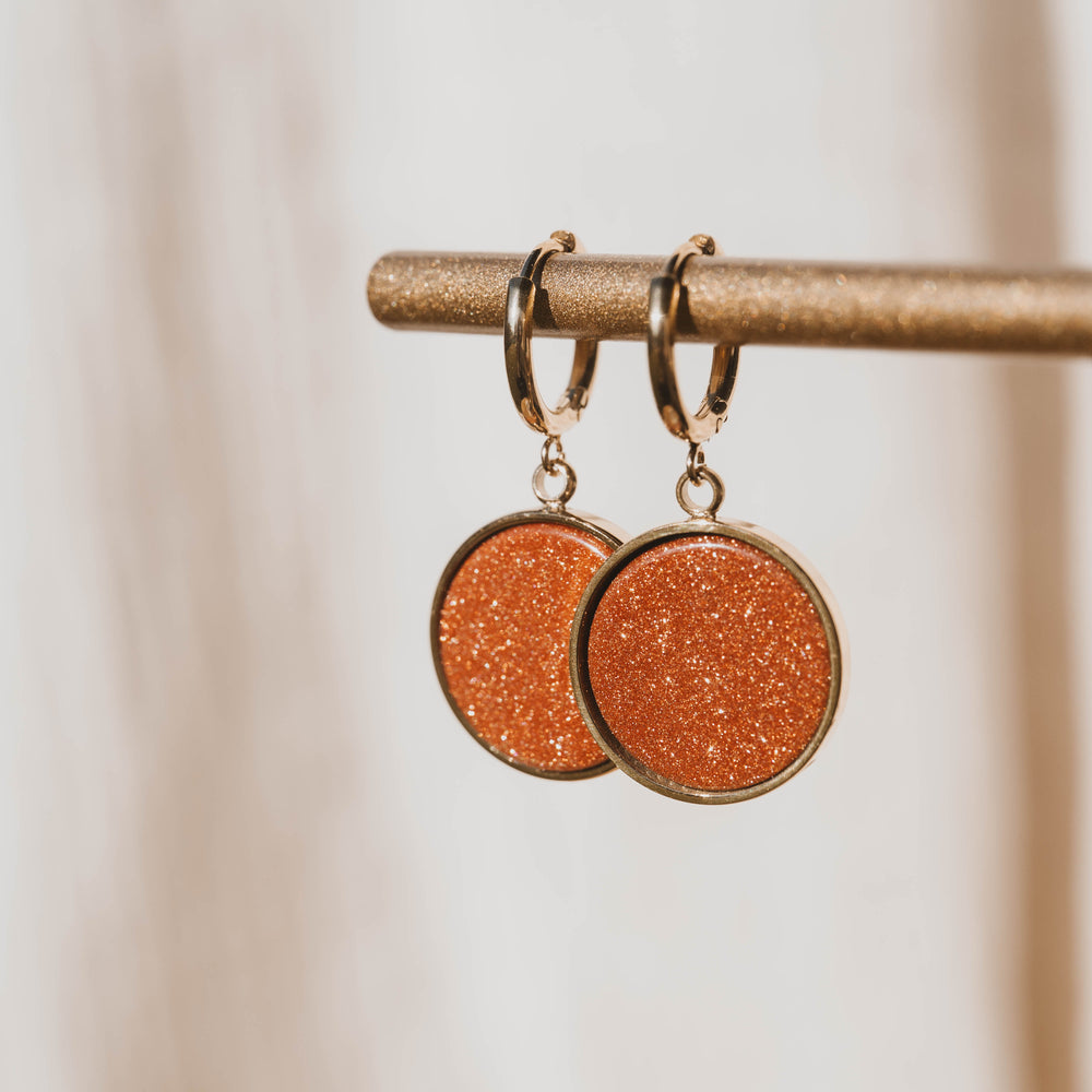 
                      
                        Naples | Boucles d'oreilles en acier inoxydable et pierres naturelles | Pierre de sable
                      
                    