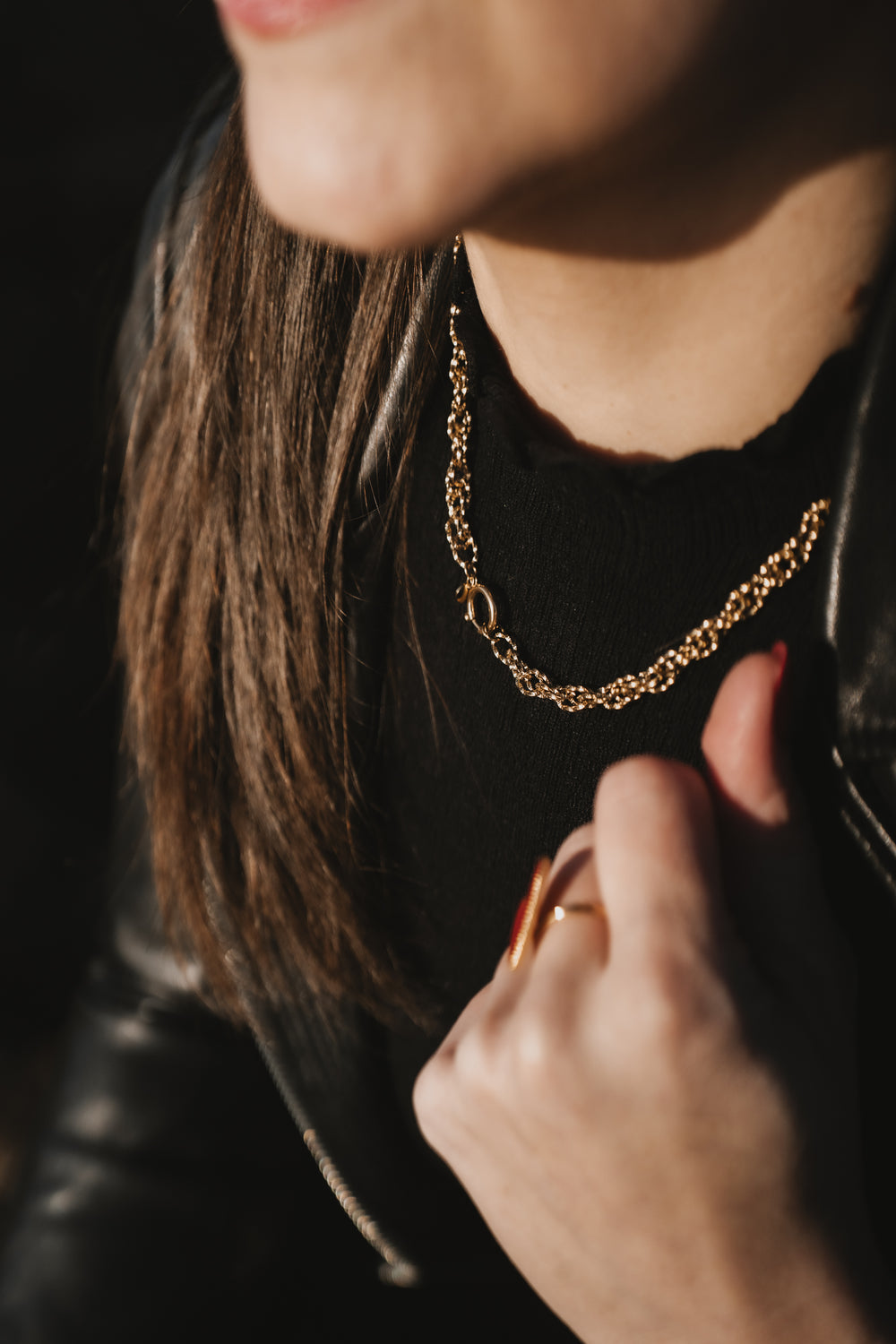 Manille | Collier en acier inoxydable | Doré