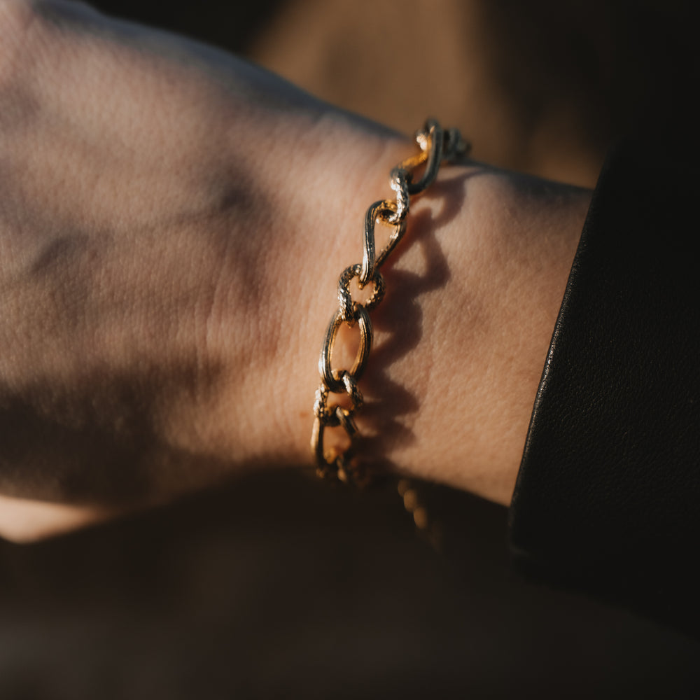 
                      
                        Sherbrooke | Bracelet en acier inoxydable | Doré
                      
                    