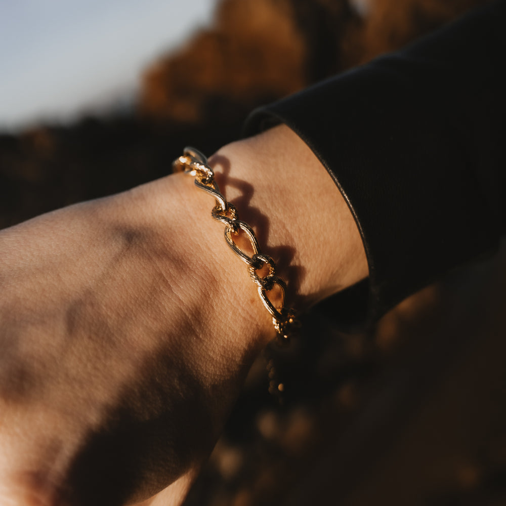 
                      
                        Sherbrooke | Bracelet en acier inoxydable | Doré
                      
                    