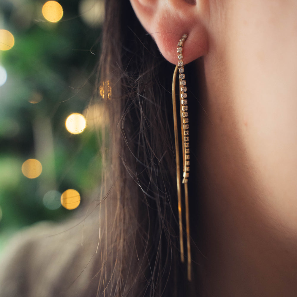 Dallas | Boucles d'oreilles en acier inoxydable | Doré