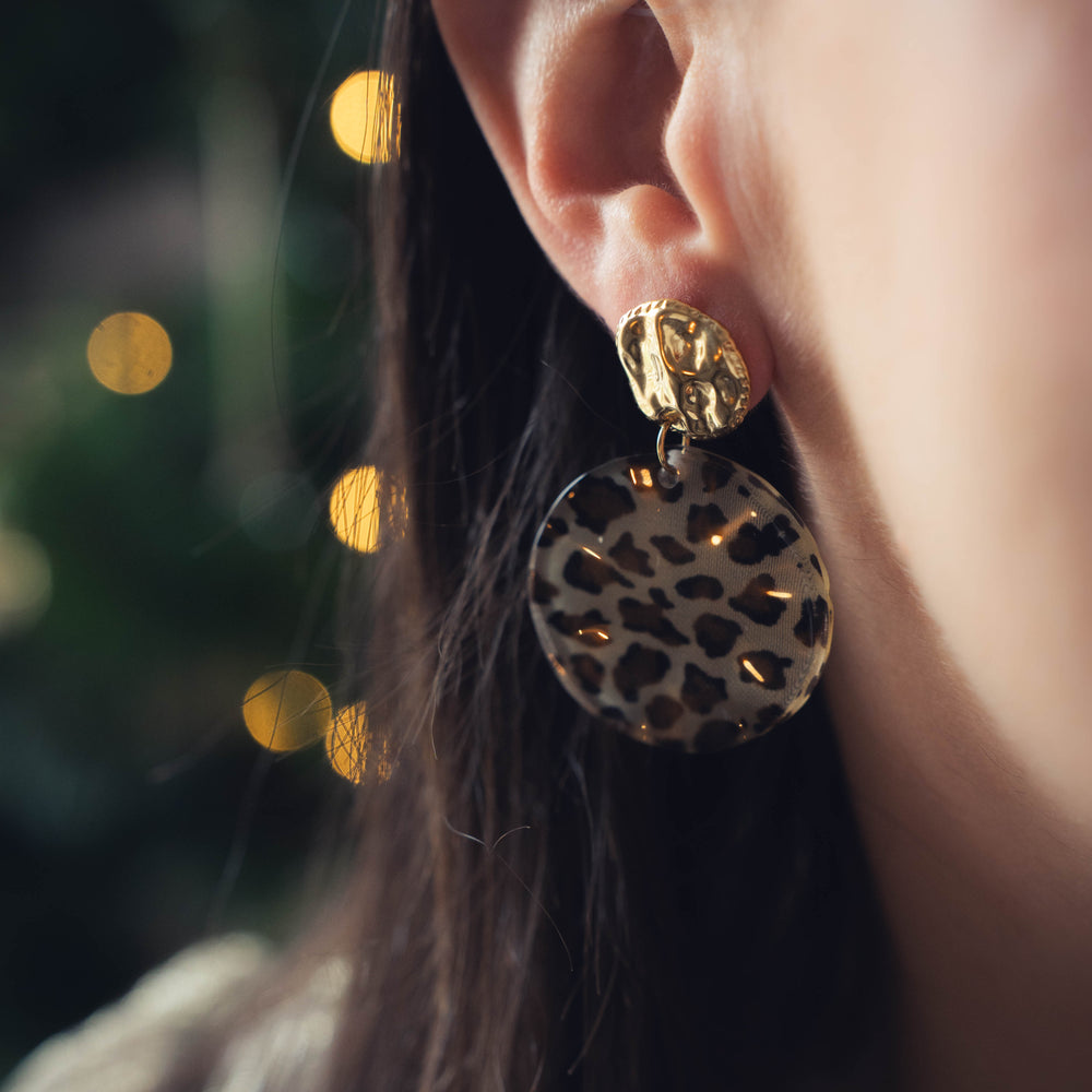 Phoenix | Boucles d'oreilles en acier inoxydable | Doré