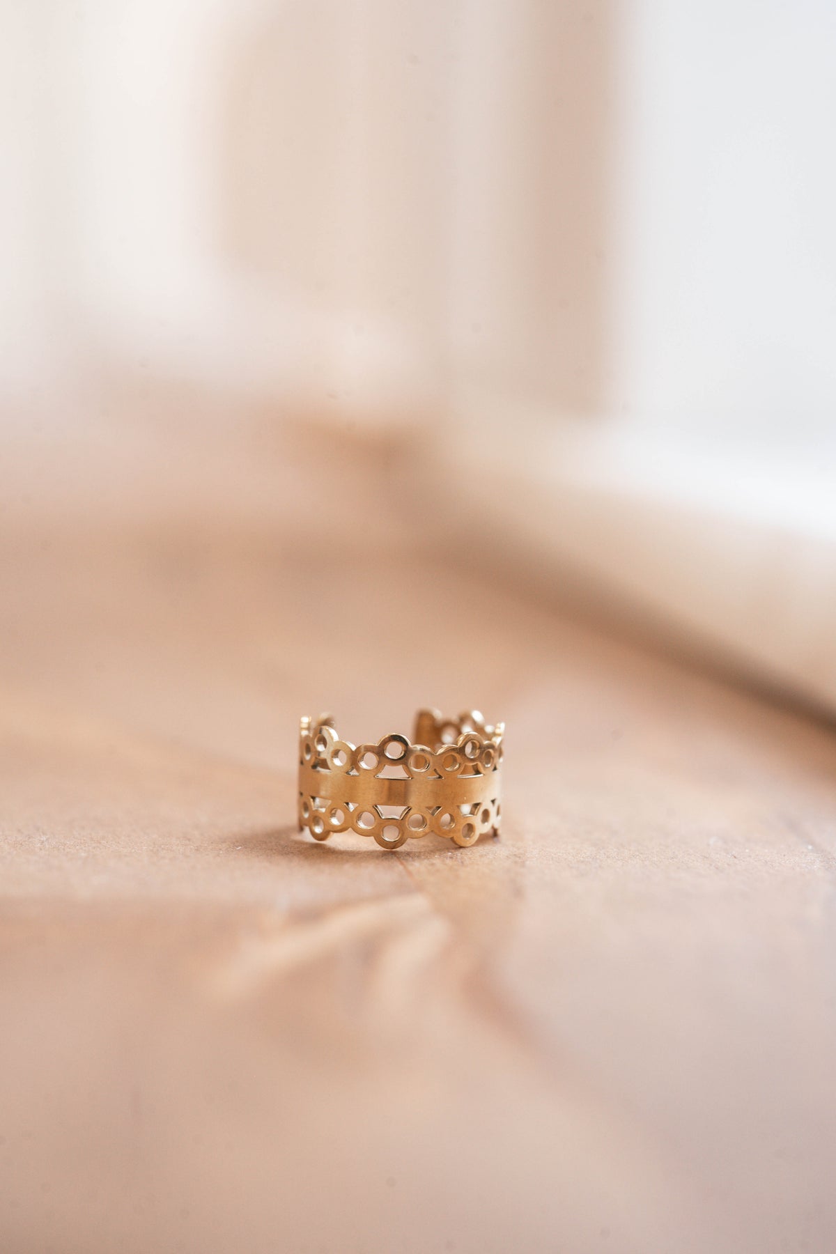 Casablanca | Bague d'oreille / earcuff en acier inoxydable | Doré