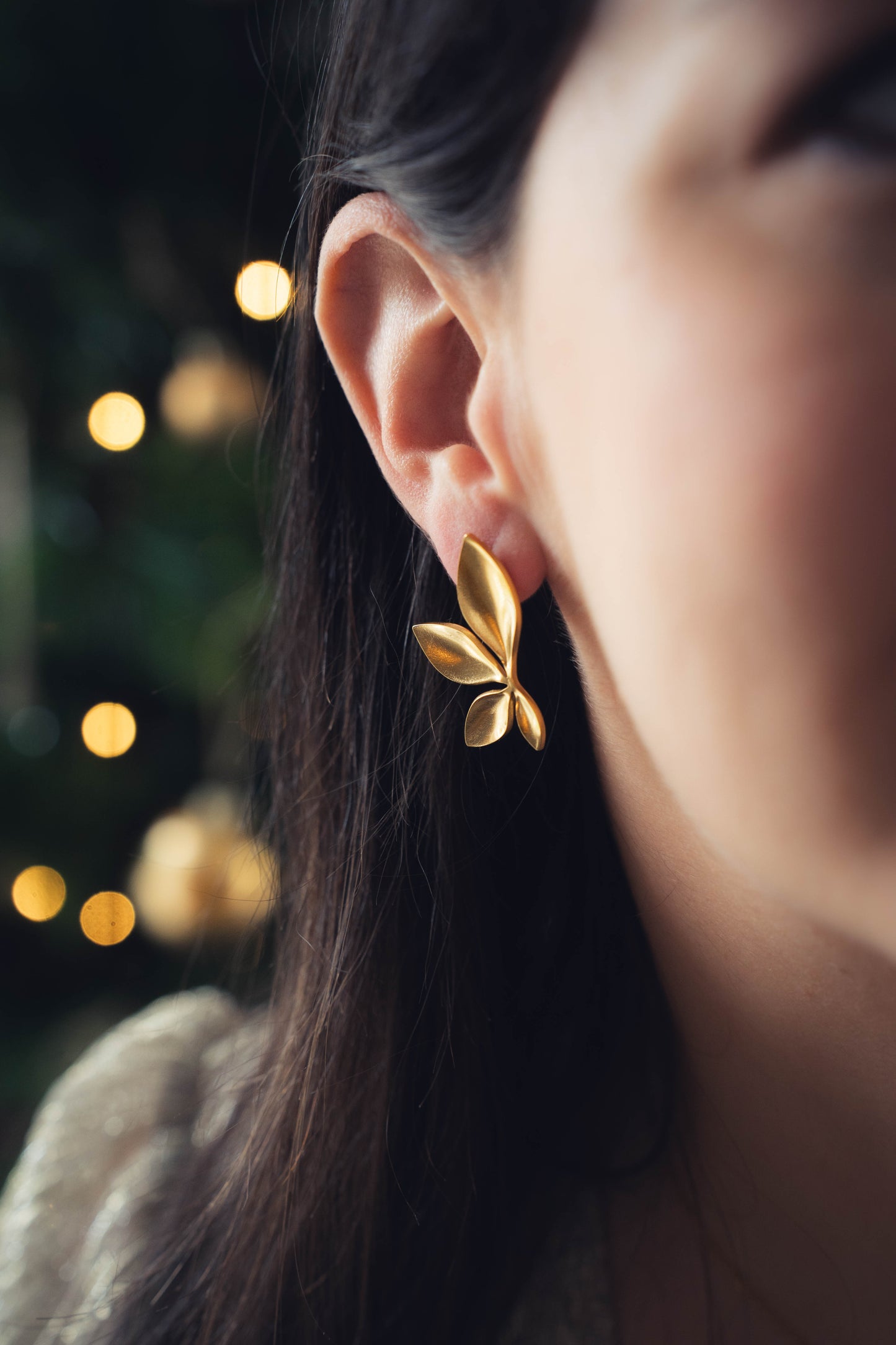 Lampeduza | Boucles d'oreilles en acier inoxydable | Doré