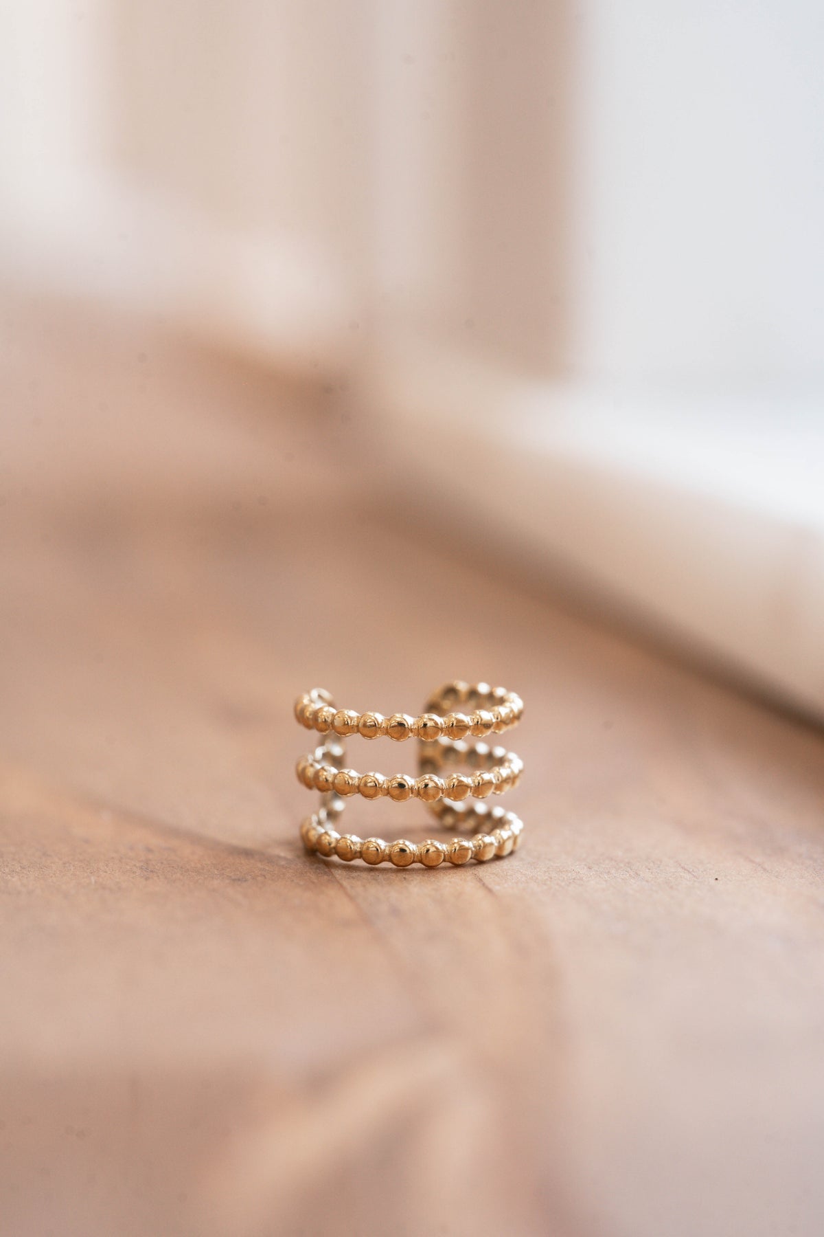 Calvi | Bague d'oreille / earcuff en acier inoxydable | Doré
