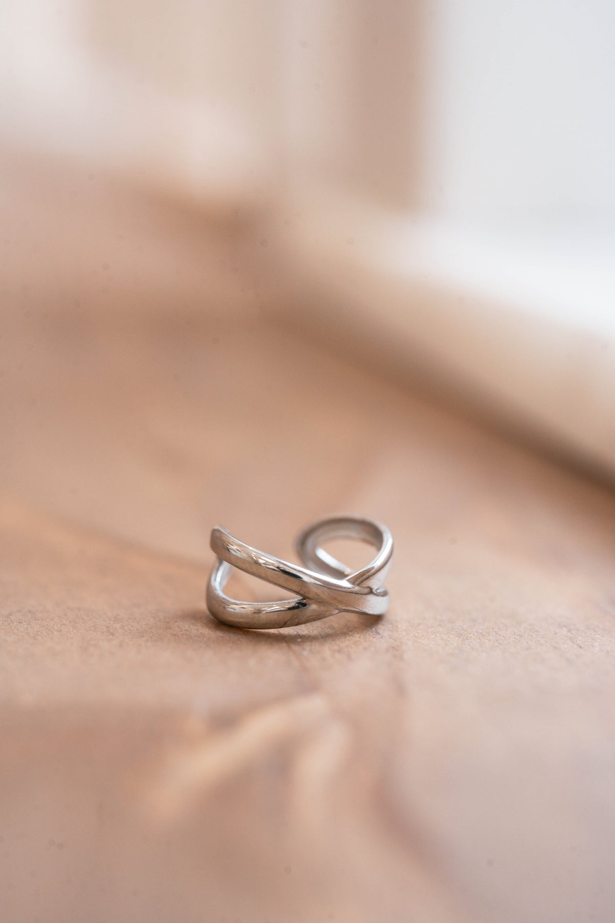 Hambourg | Bague d'oreille / earcuff en acier inoxydable | Argenté