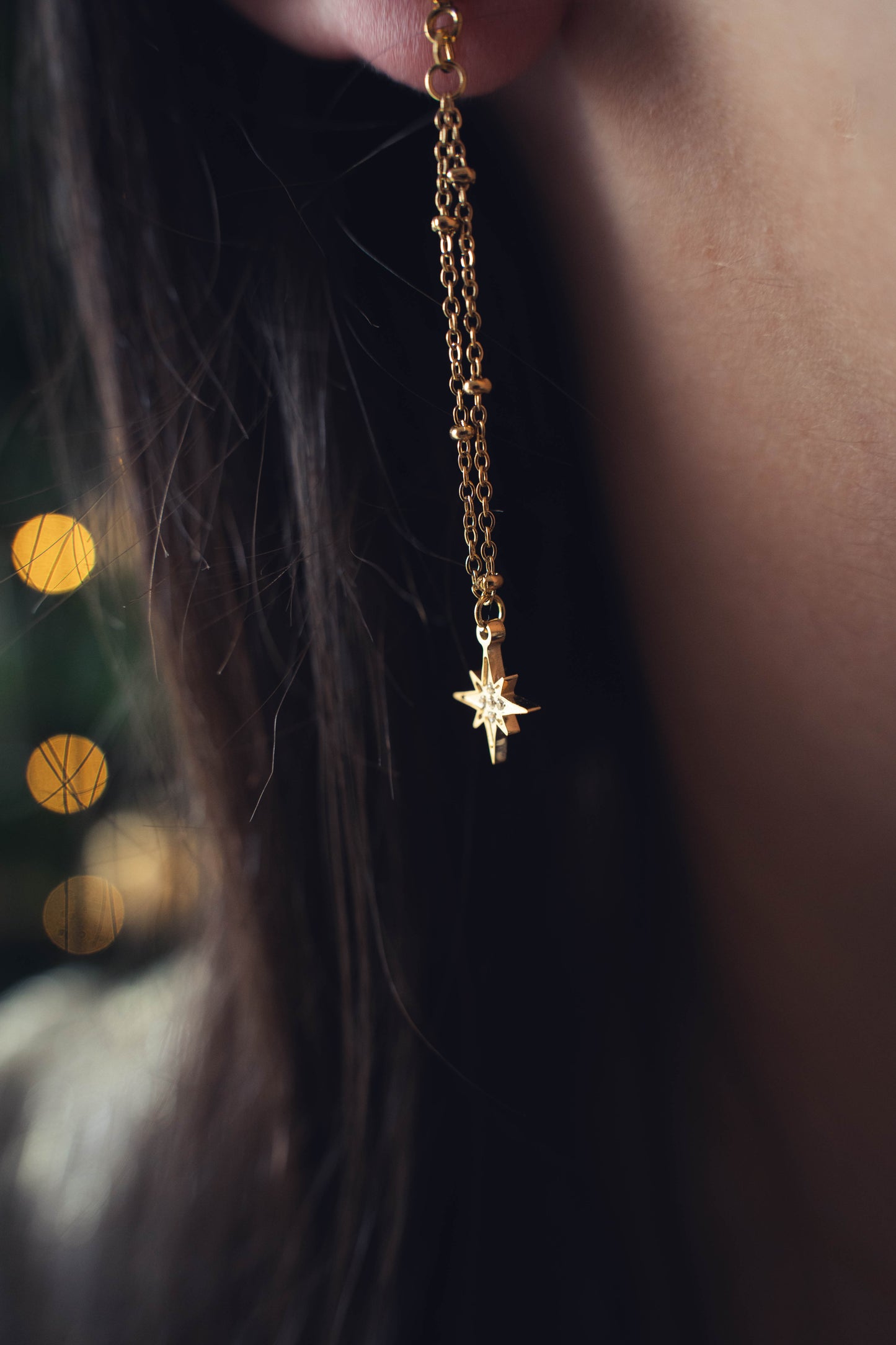 Orlando | Boucles d'oreilles en acier inoxydable | Doré