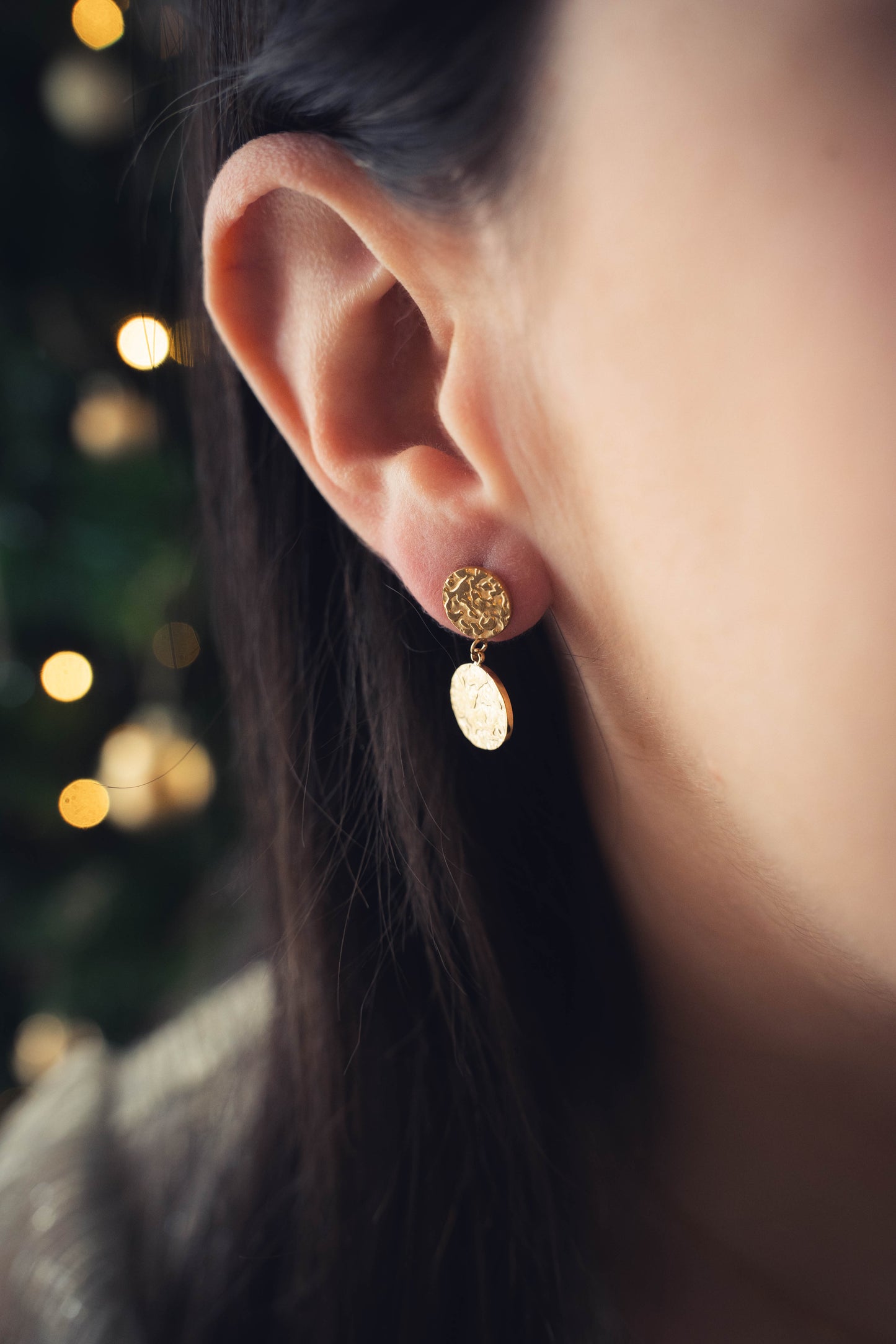 Salerne | Boucles d'oreilles en acier inoxydable | Doré