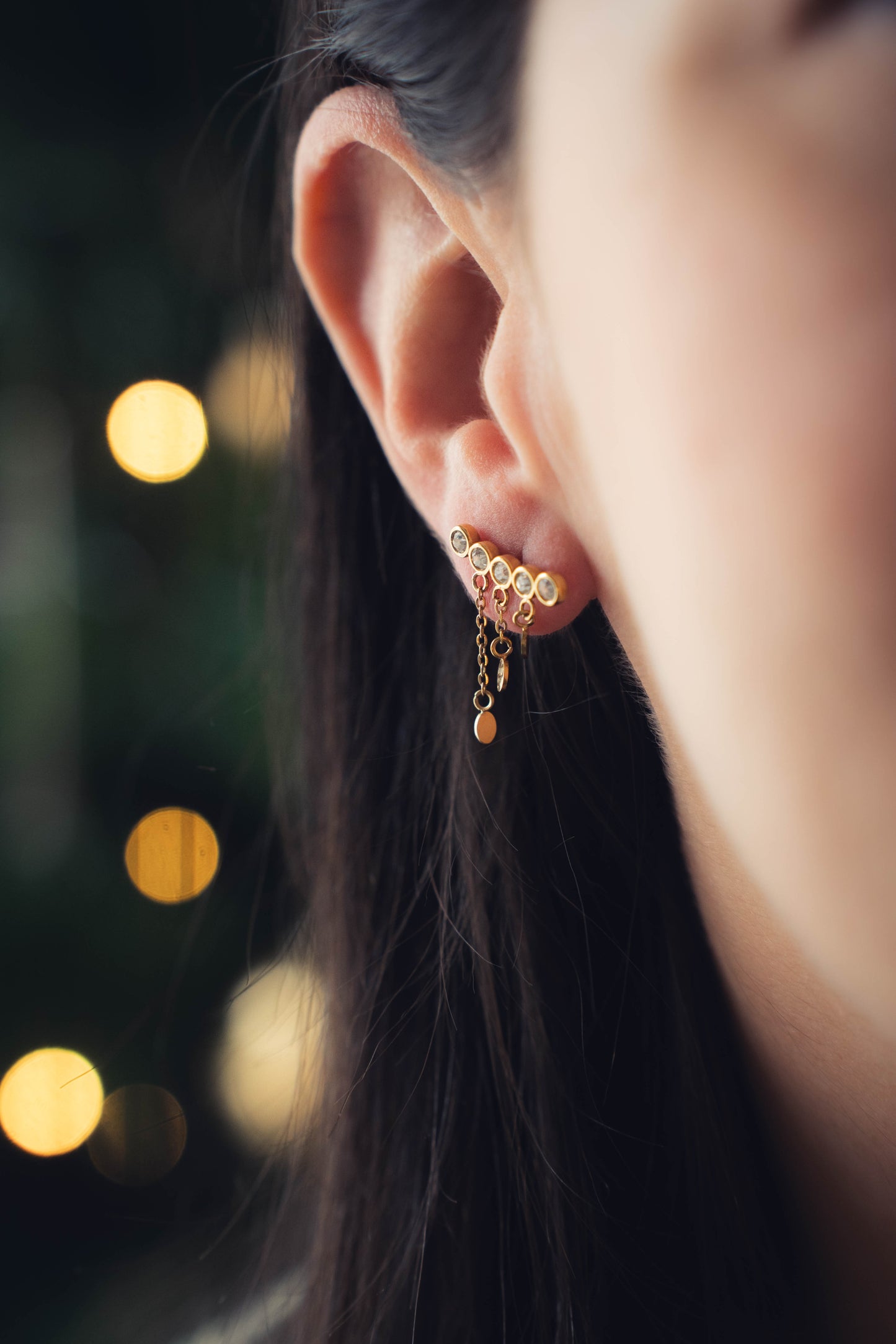 Dubrovnik | Boucles d'oreilles / puces en acier inoxydable | Doré