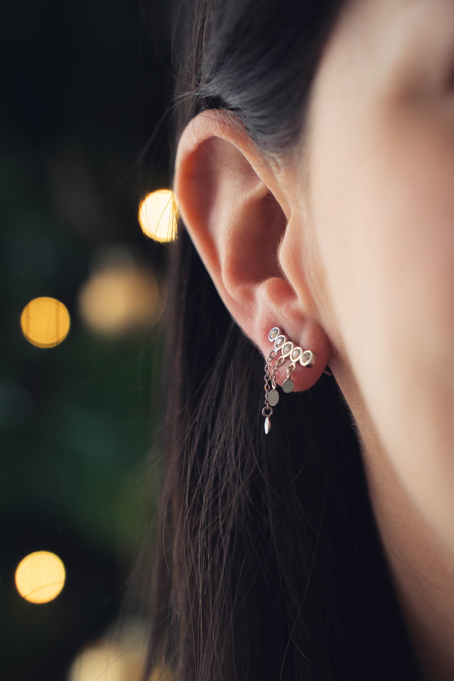 Dubrovnik | Boucles d'oreilles / puces en acier inoxydable | Argenté