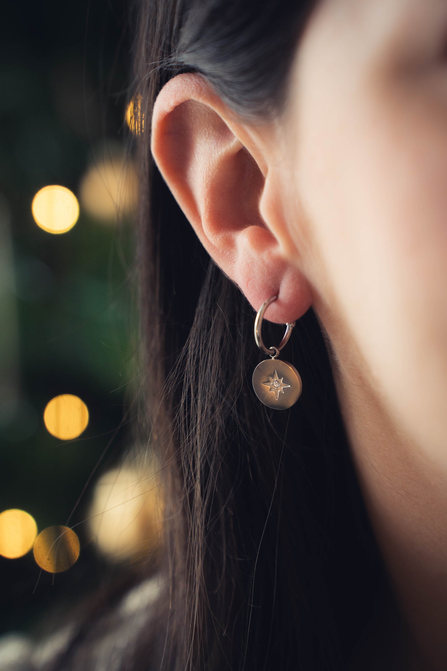 Oslo | Boucles d'oreilles / créoles en acier inoxydable | Argenté