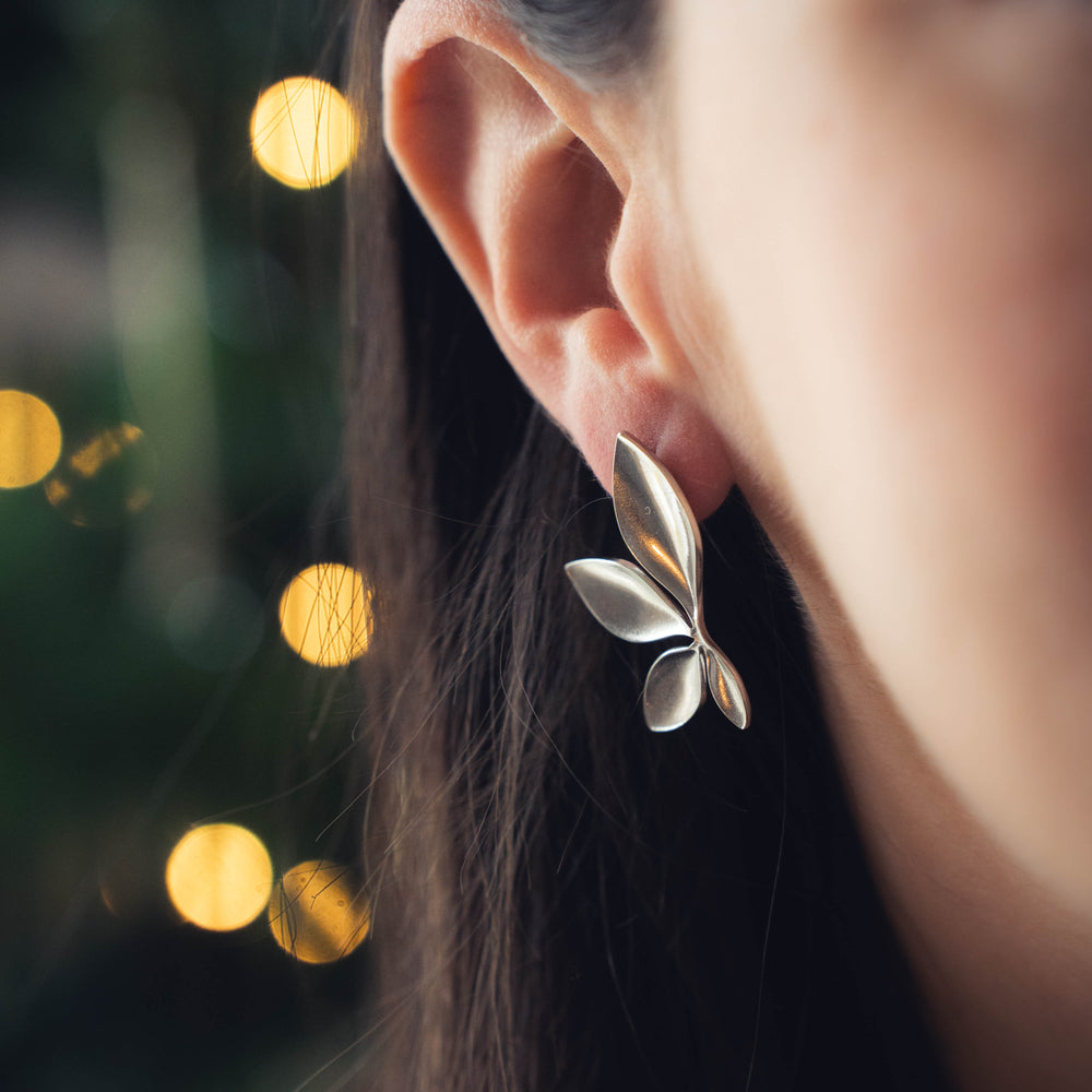 Lampeduza | Boucles d'oreilles en acier inoxydable | Argenté