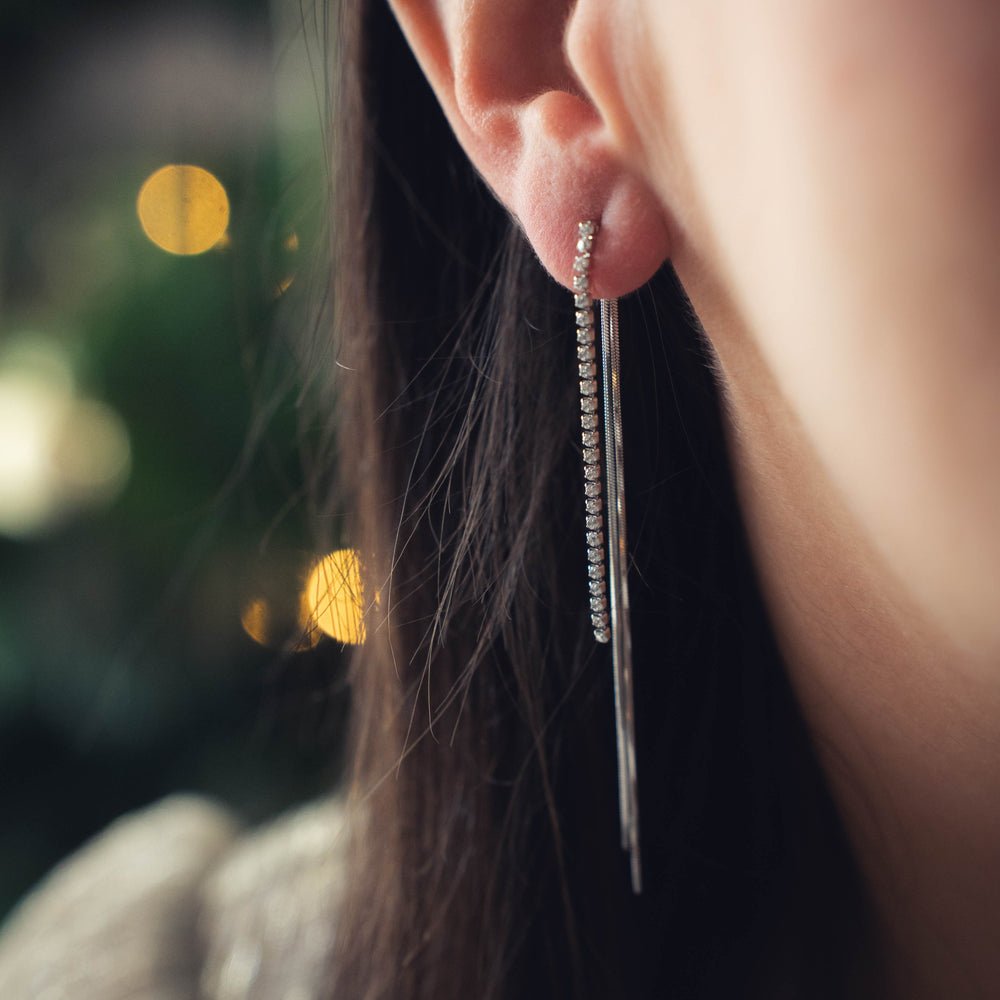 Dallas | Boucles d'oreilles en acier inoxydable | Argenté