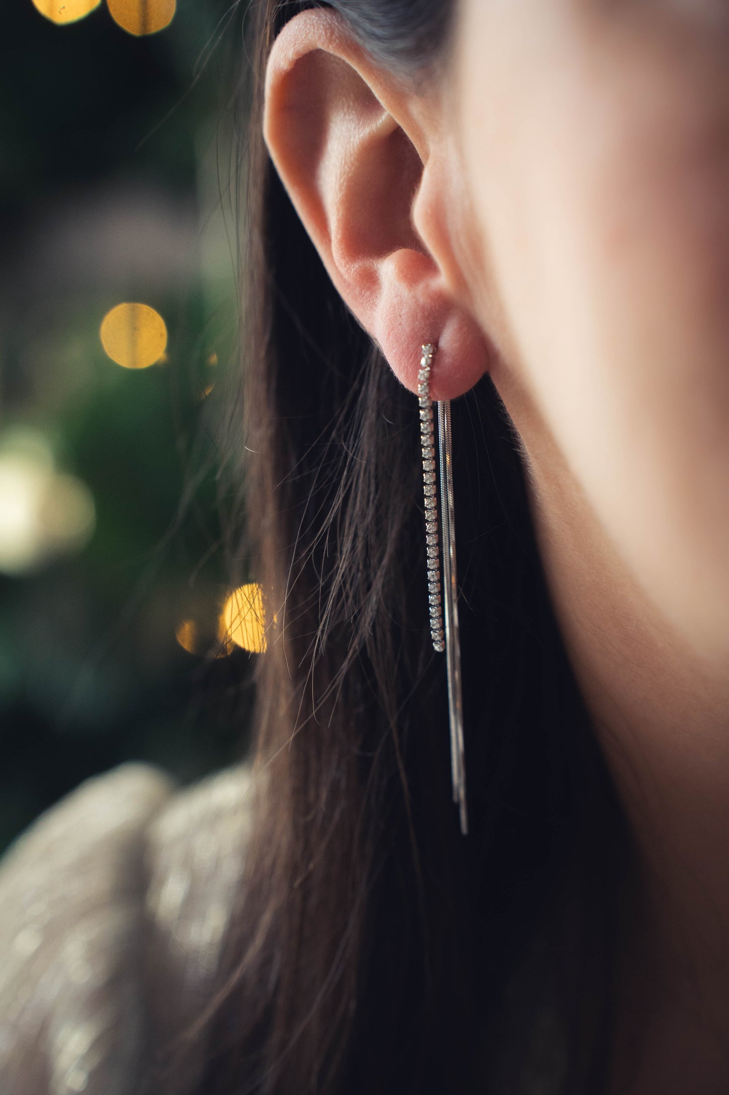 Dallas | Boucles d'oreilles en acier inoxydable | Argenté