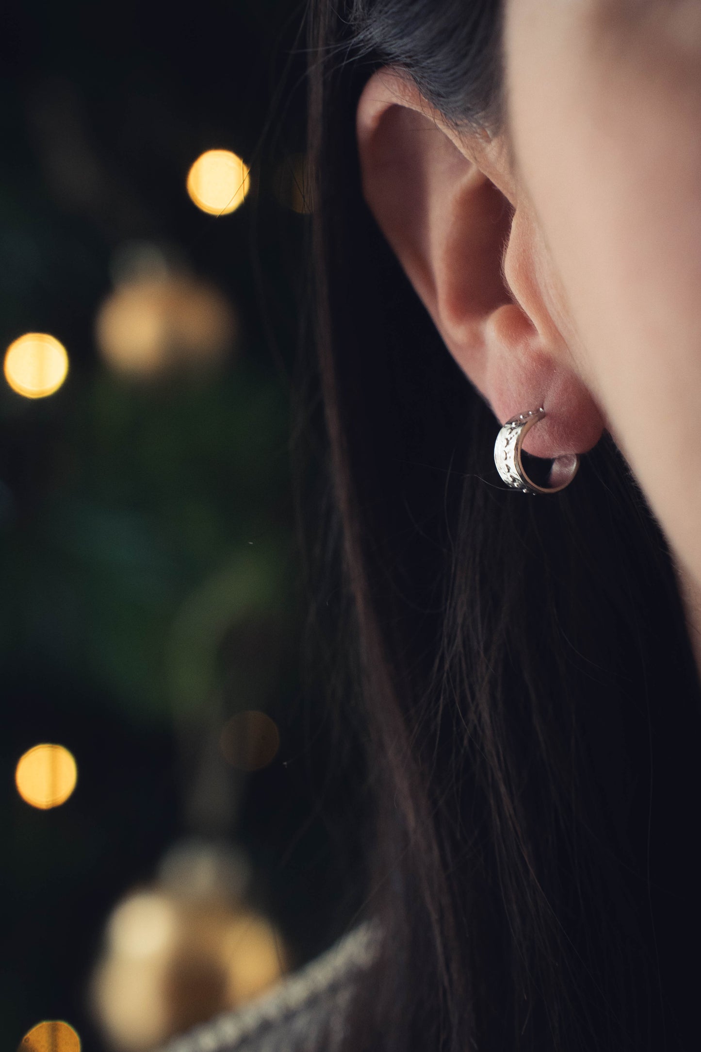 Kampala | Boucles d'oreilles / créoles en acier inoxydable | Argenté