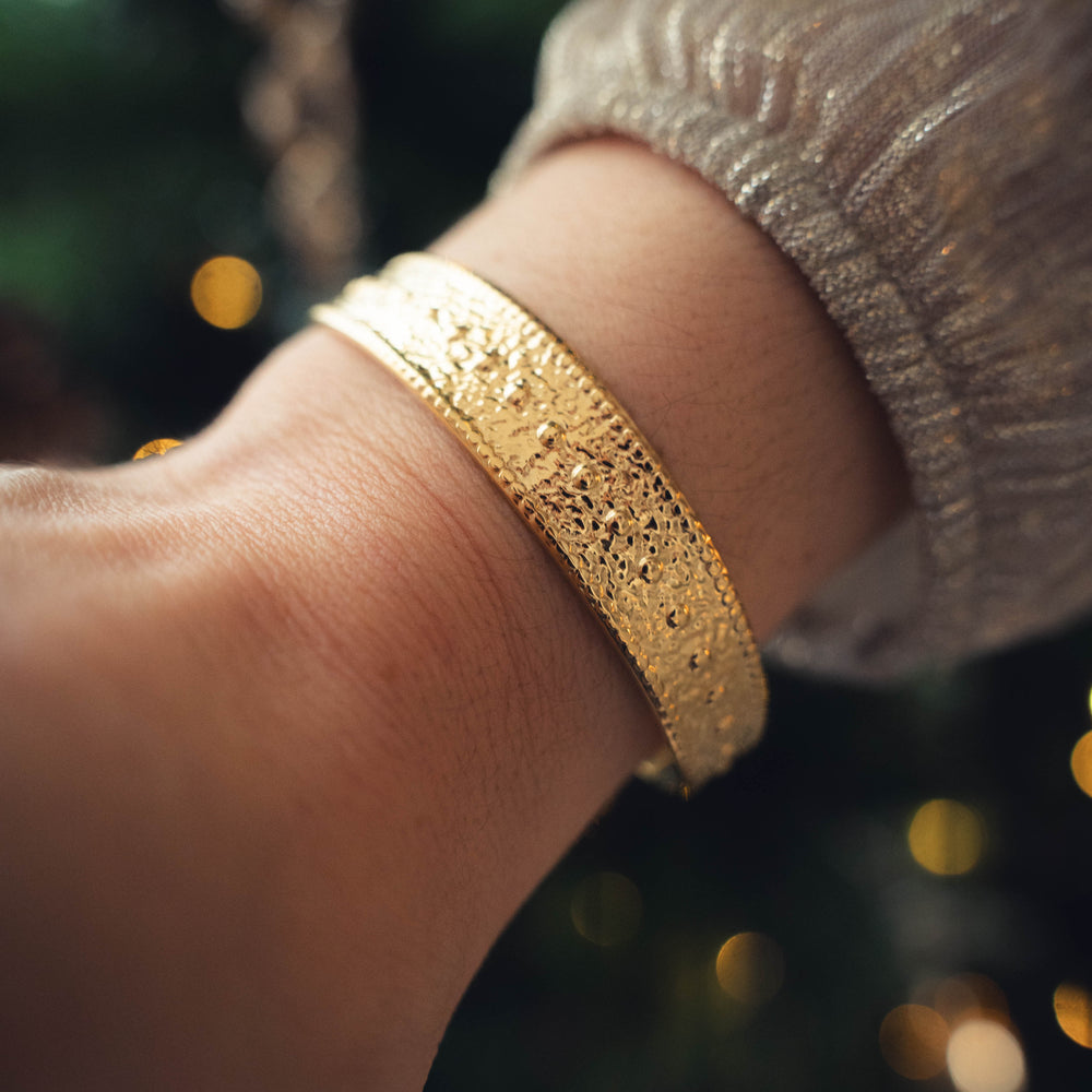 Kampala | Bracelet / Jonc en acier inoxydable | Doré
