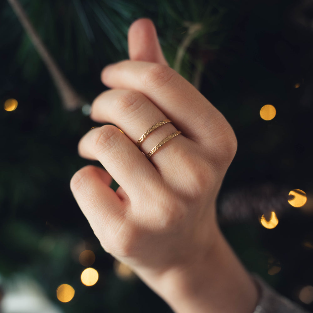 Bodrum | Bague en acier inoxydable | Doré