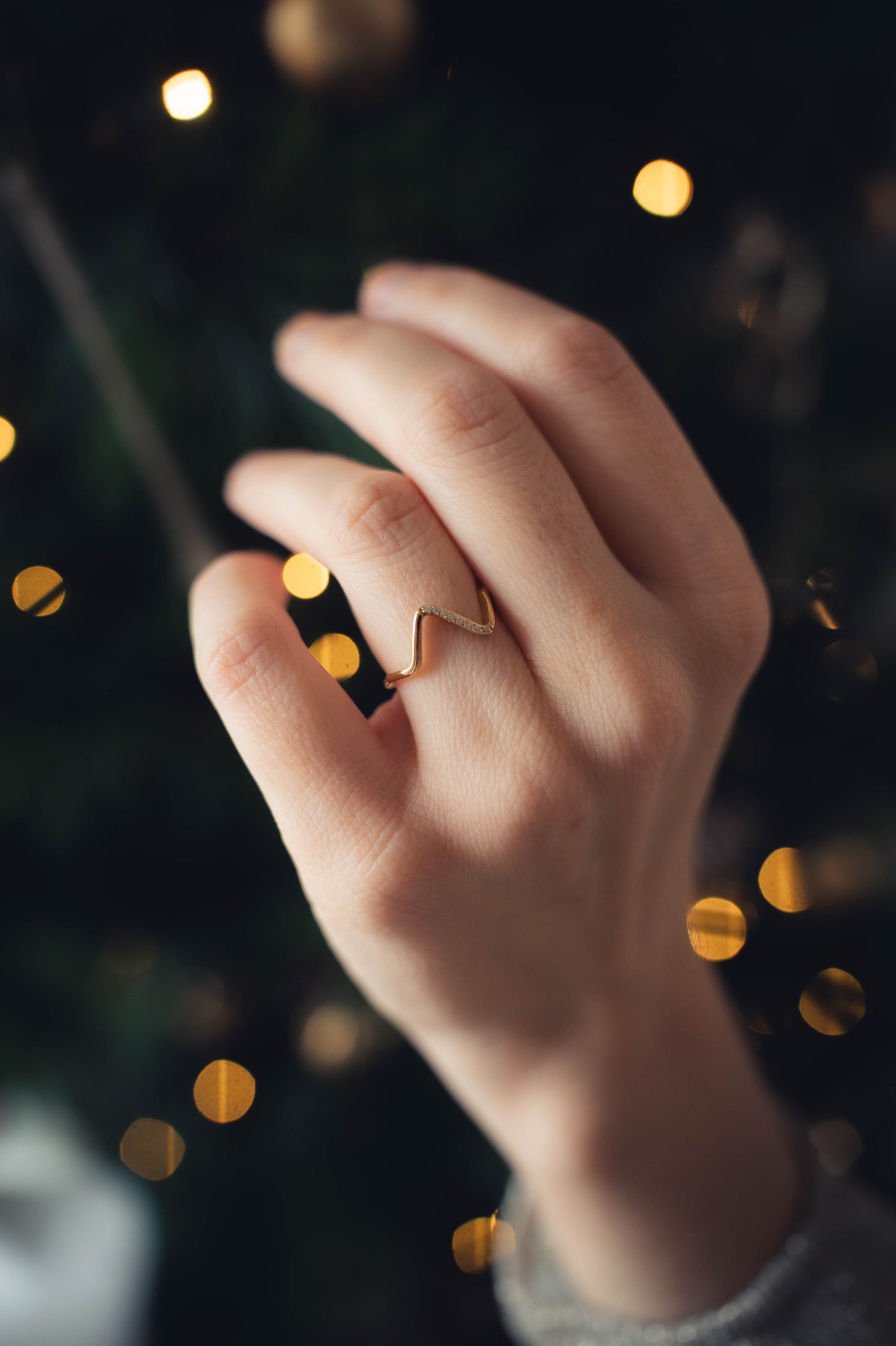 Hawaï | Bague en acier inoxydable | Doré