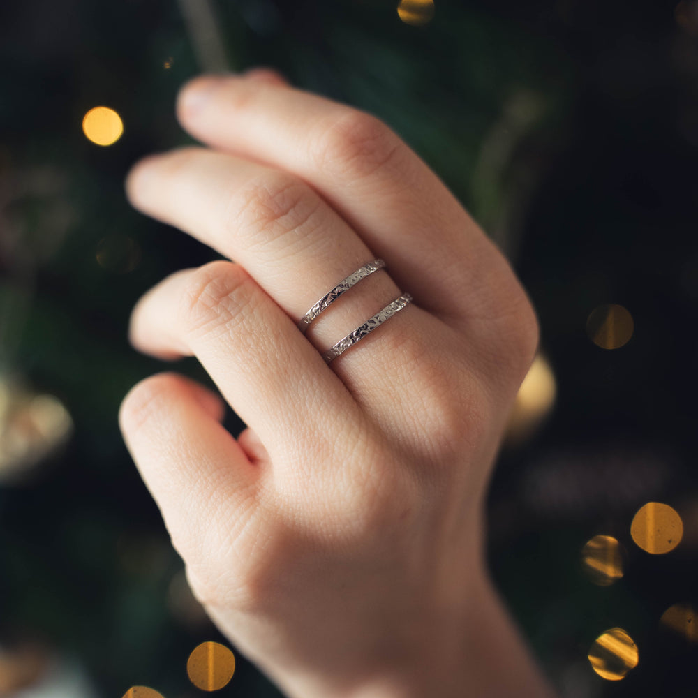 Bodrum | Bague en acier inoxydable | Argenté