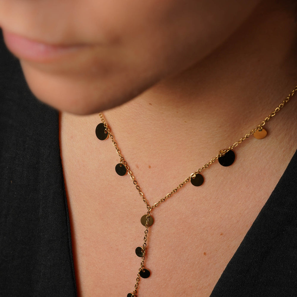 Collier acier inoxydable - Côme - Doré